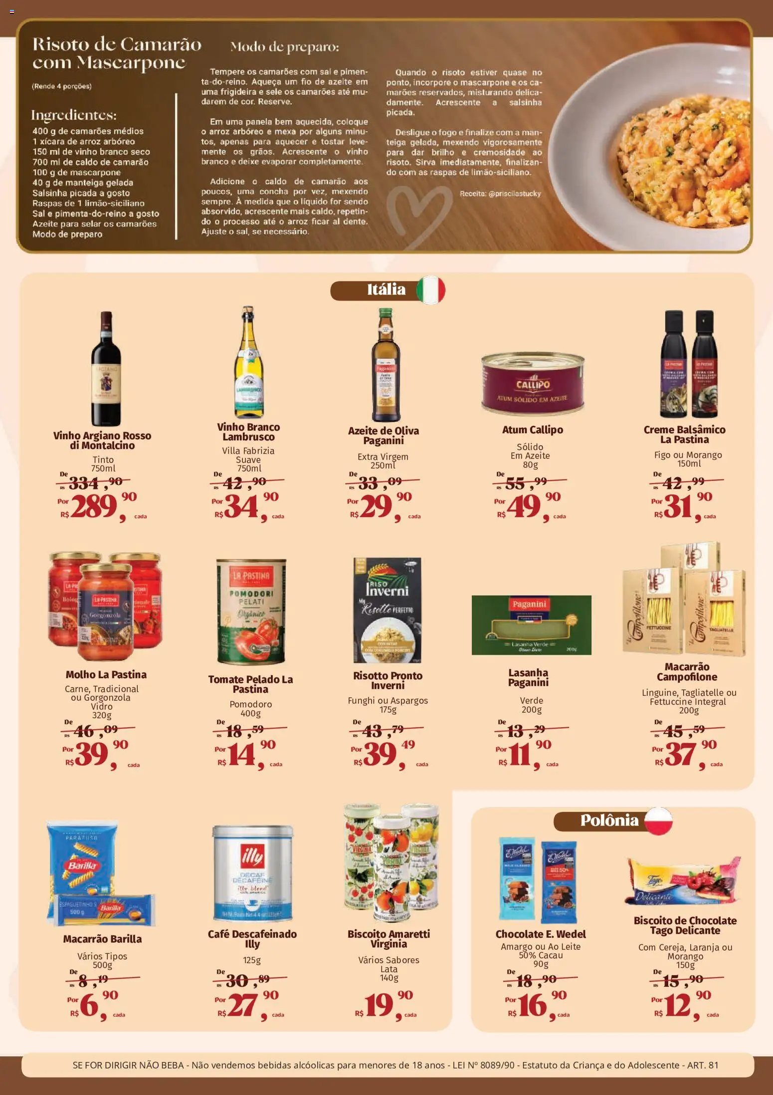 Mateus Folheto - válido de 10/08/2026 | Página: 3 | Produtos: Café descafeinado, Camarão, Vinho, Azeite de oliva