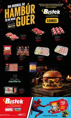 Bistek Supermercados ofertas Dia do Hamburguer - Pré-Visualização do folheto da loja Bistek Supermercados, válido de 28.05.2026