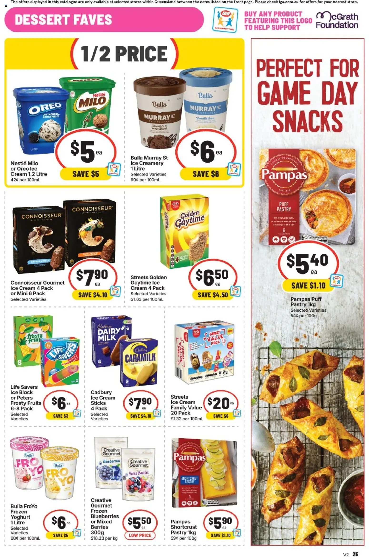 IGA catalogue - valid from 23/09/2026 | Page: 33 | Products: Milk, Dairy, Oreo ice cream, Puff pastry