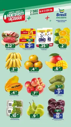 Brasil Atacadista ofertas Hortifruti e Açougue - Pré-Visualização do folheto da loja Brasil Atacadista, válido de 16/09/2026