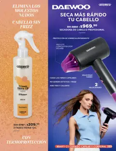 Vista previa de Andrea catálogo Beauty, nuevo folleto de la tienda, válido en México a partir del 25.01.2026 | Página: 103 | Productos: Secadora