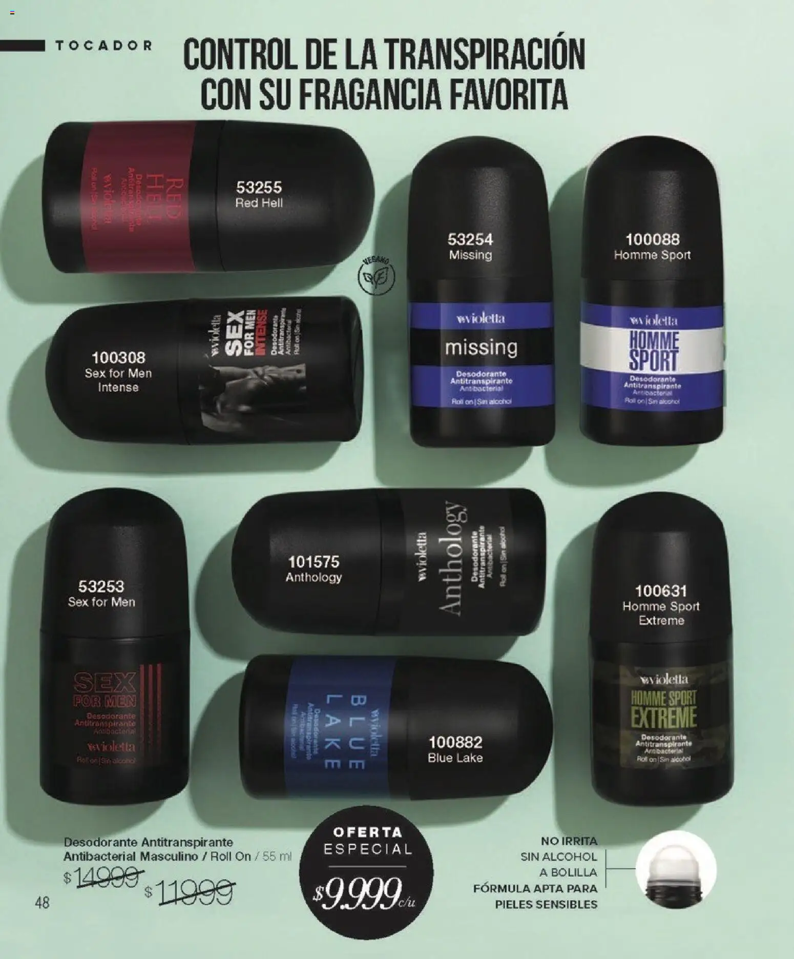 Violetta - Violetta Cosméticos │ válido desde el 30/03/2026 | Página: 48 | Productos: Fragancia, Desodorante, Antitranspirante, Alcohol
