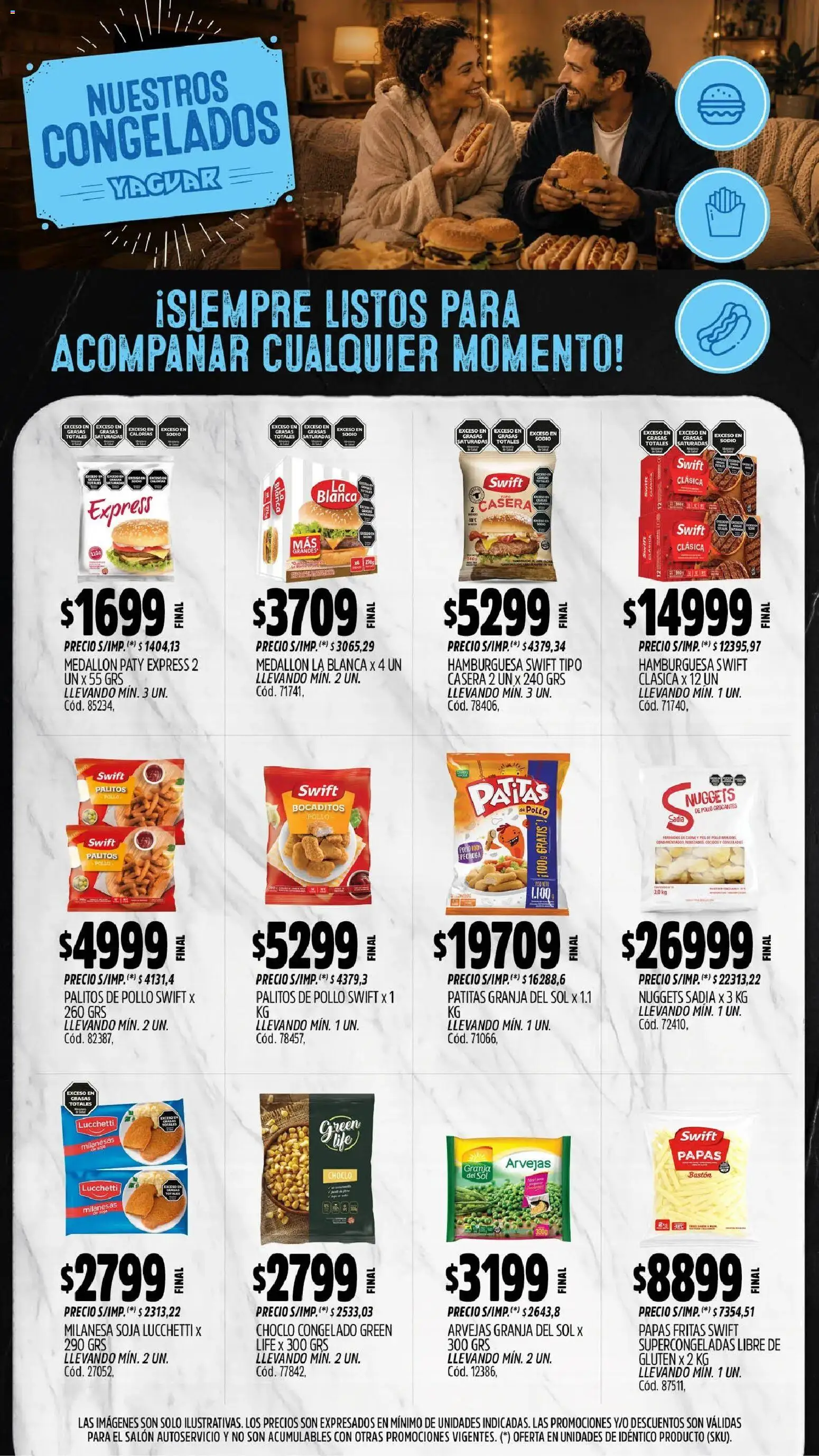 Yaguar - Oferta Semanal Jujuy │ válido desde el 31/08/2026 | Página: 10 | Productos: Pollo, Choclo, Arvejas, Hamburguesa