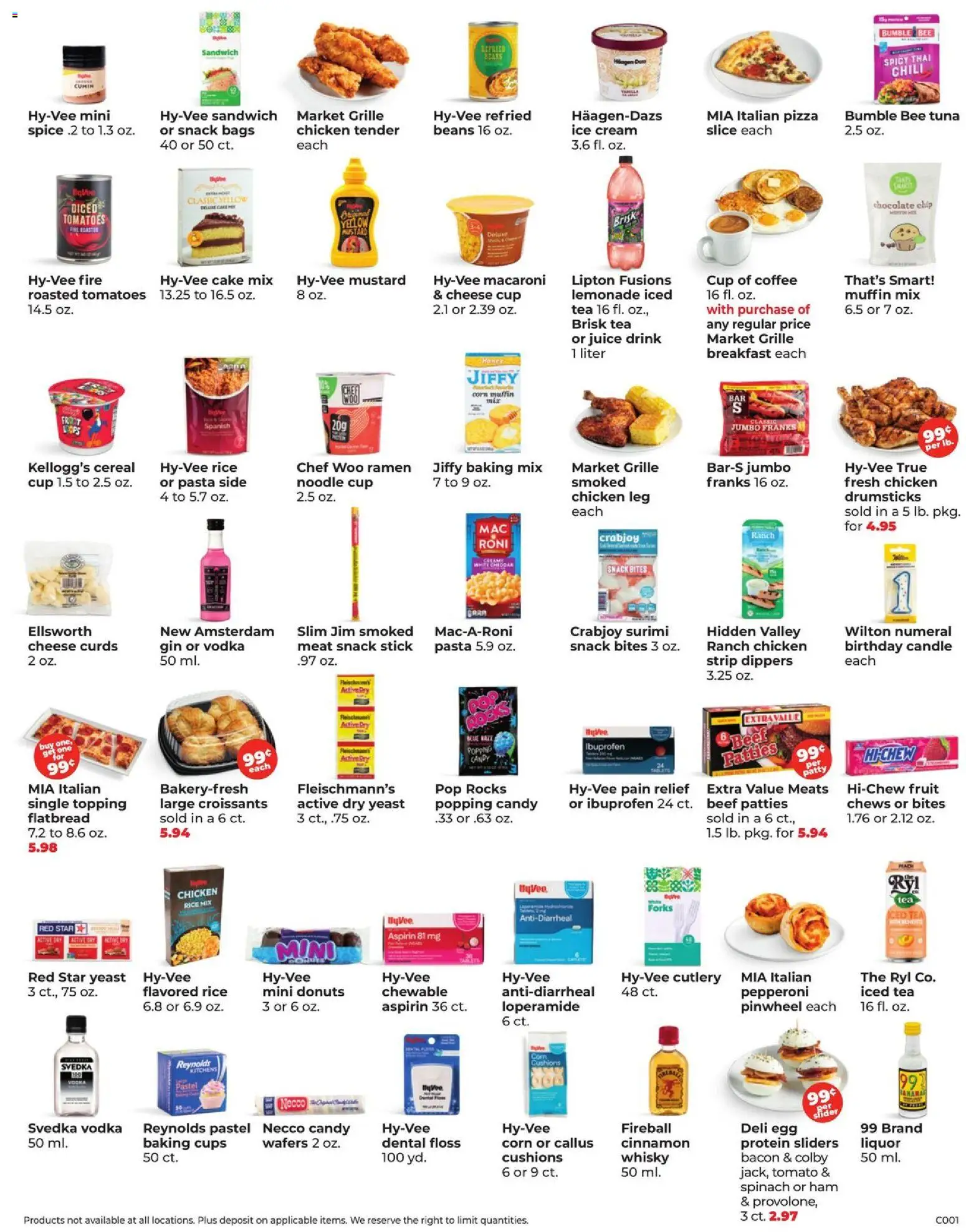 HyVee Special Sales - valid from 09/25/2026 | Page: 2 | Products: Bacon, Cream, Yeast, Chocolate Chip