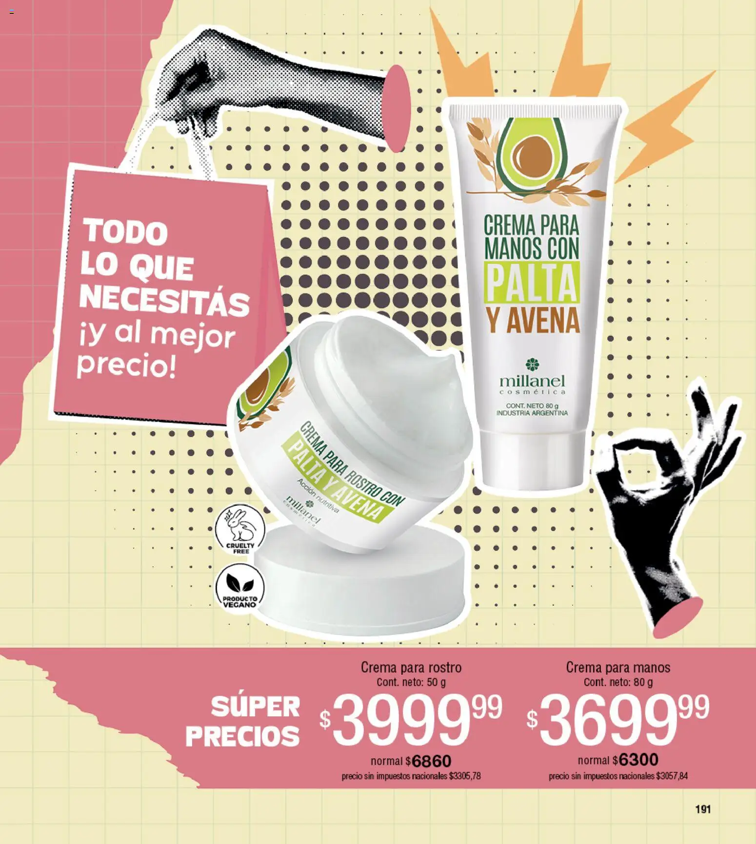Millanel - Catálogo │ válido desde el 25.05.2026 | Página: 215 | Productos: Avena, Palta, Crema