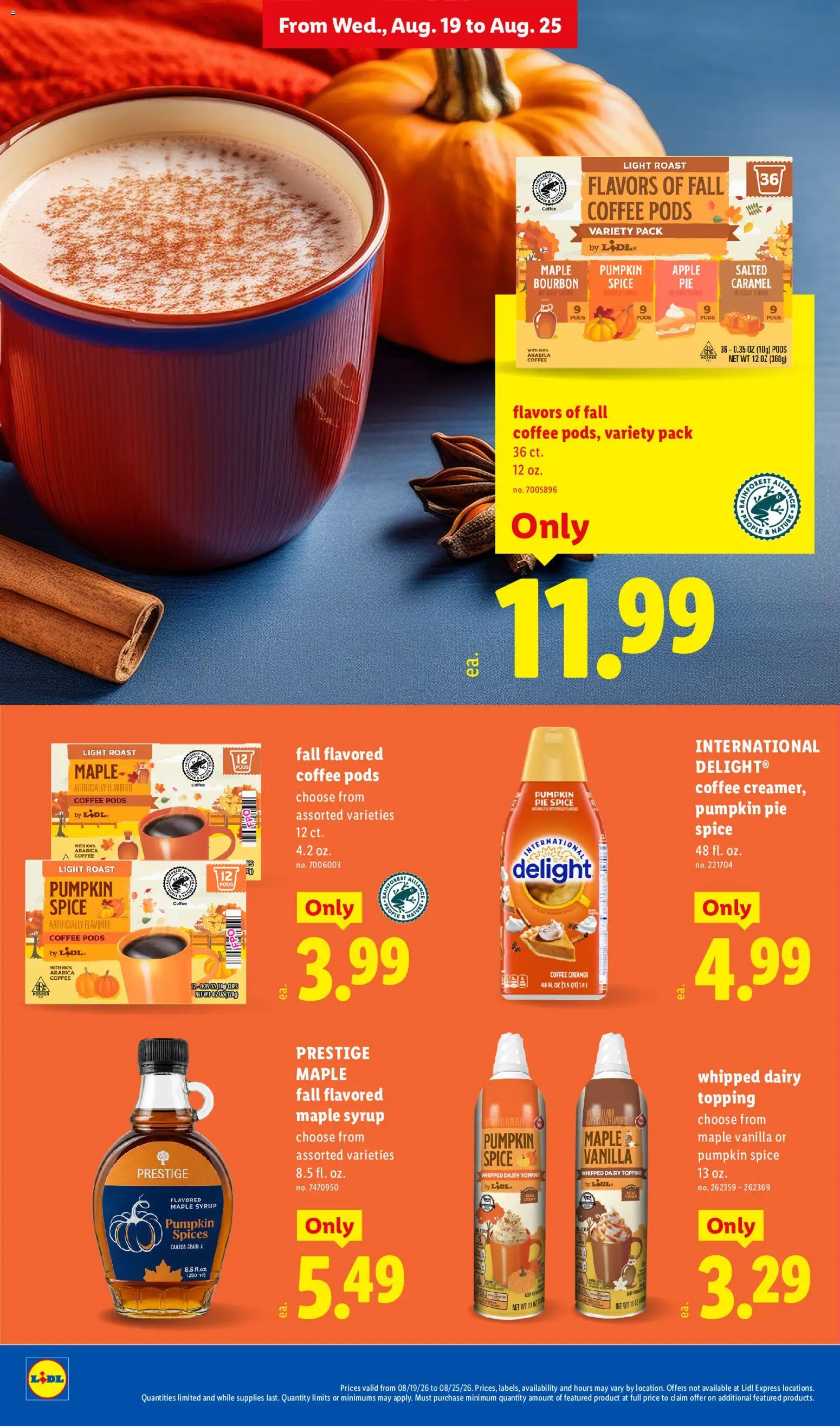 Lidl Weekly Ad - valid from 08/19/2026 | Page: 24 | Products: Spices, Bag, UPS, Vanilla