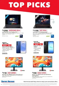 Preview of Harvey Norman Computers Shop Hot Offers Digital Catalogue - valid from 09/07/2026 | Page: 2 | Products: Battery, Monitor, Camera, Screen