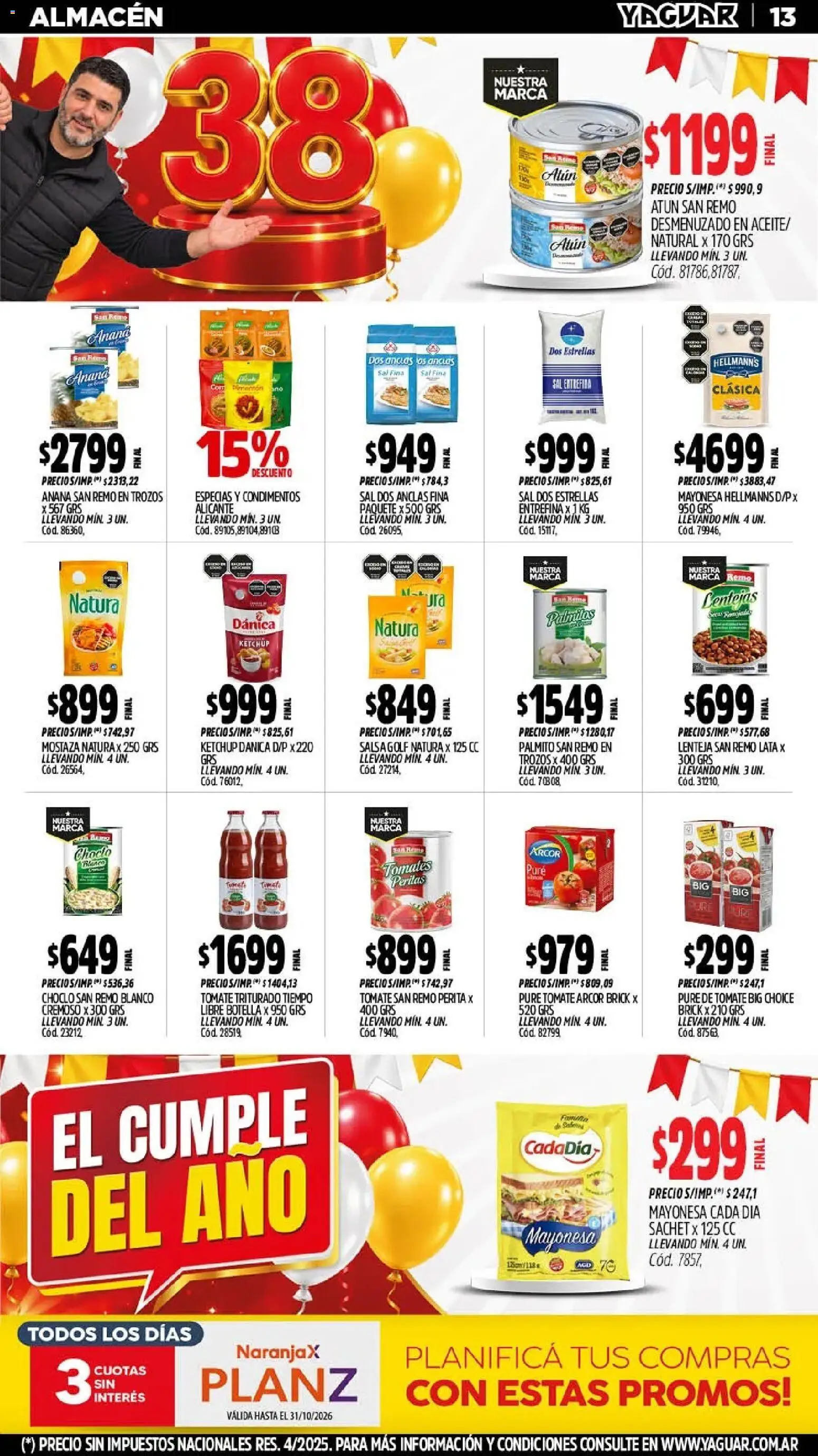 Yaguar - Oferta Semanal Santa Fé │ válido desde el 19/10/2026 | Página: 15