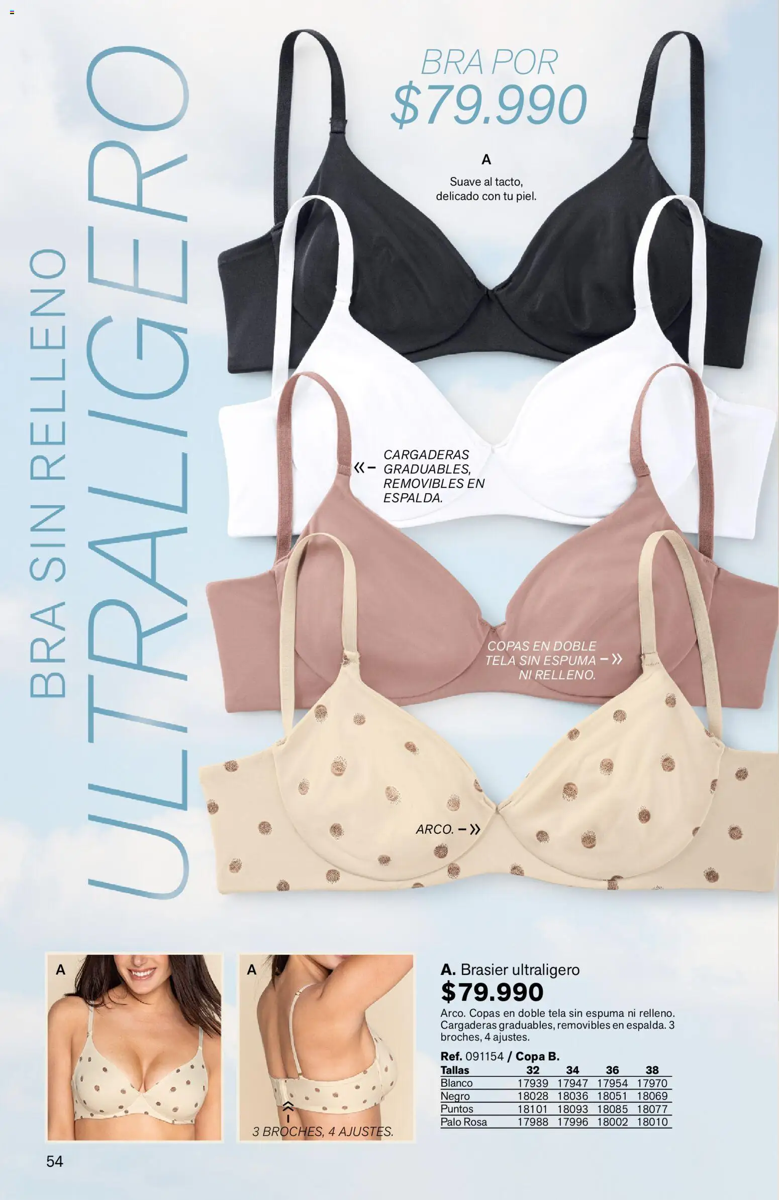 Leonisa revista - valida desde el 24/08/2026 | Página: 54 | Productos: Espuma, Brasier