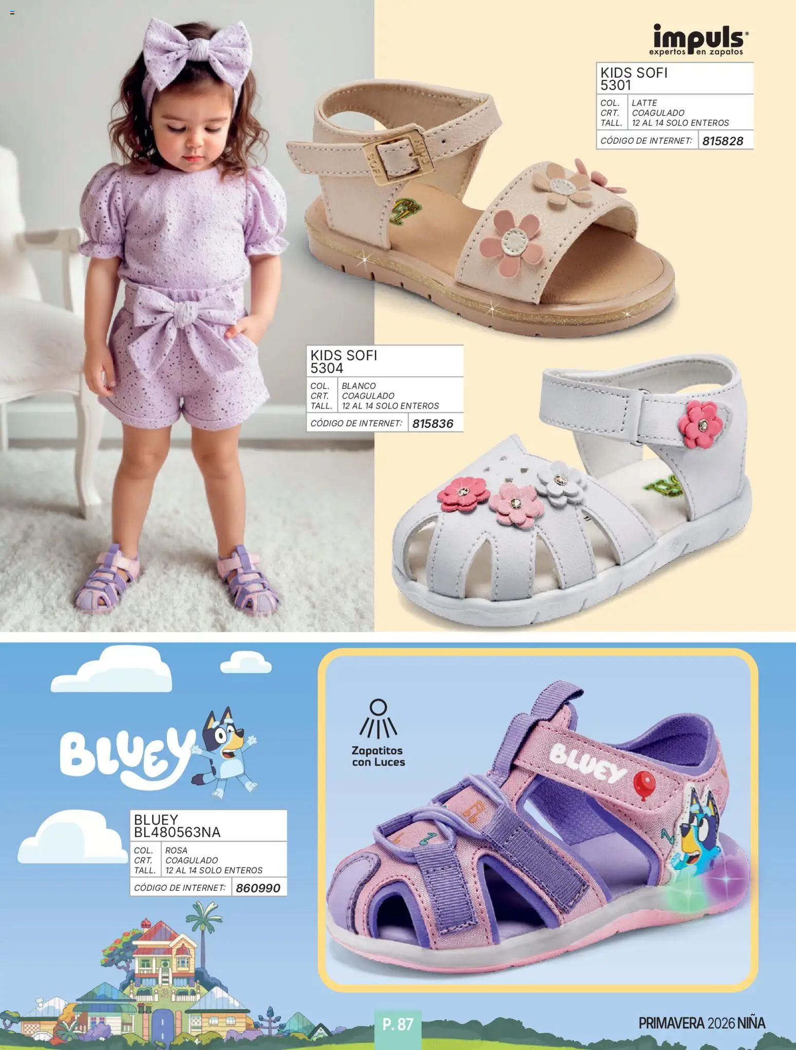 Nuevas ofertas de Impuls válidas en toda la República Mexicana desde el 01/01/2026. ¡Encuentra las mejores ofertas en Impuls catálogo Niña! | Página: 89 | Productos: Zapatos