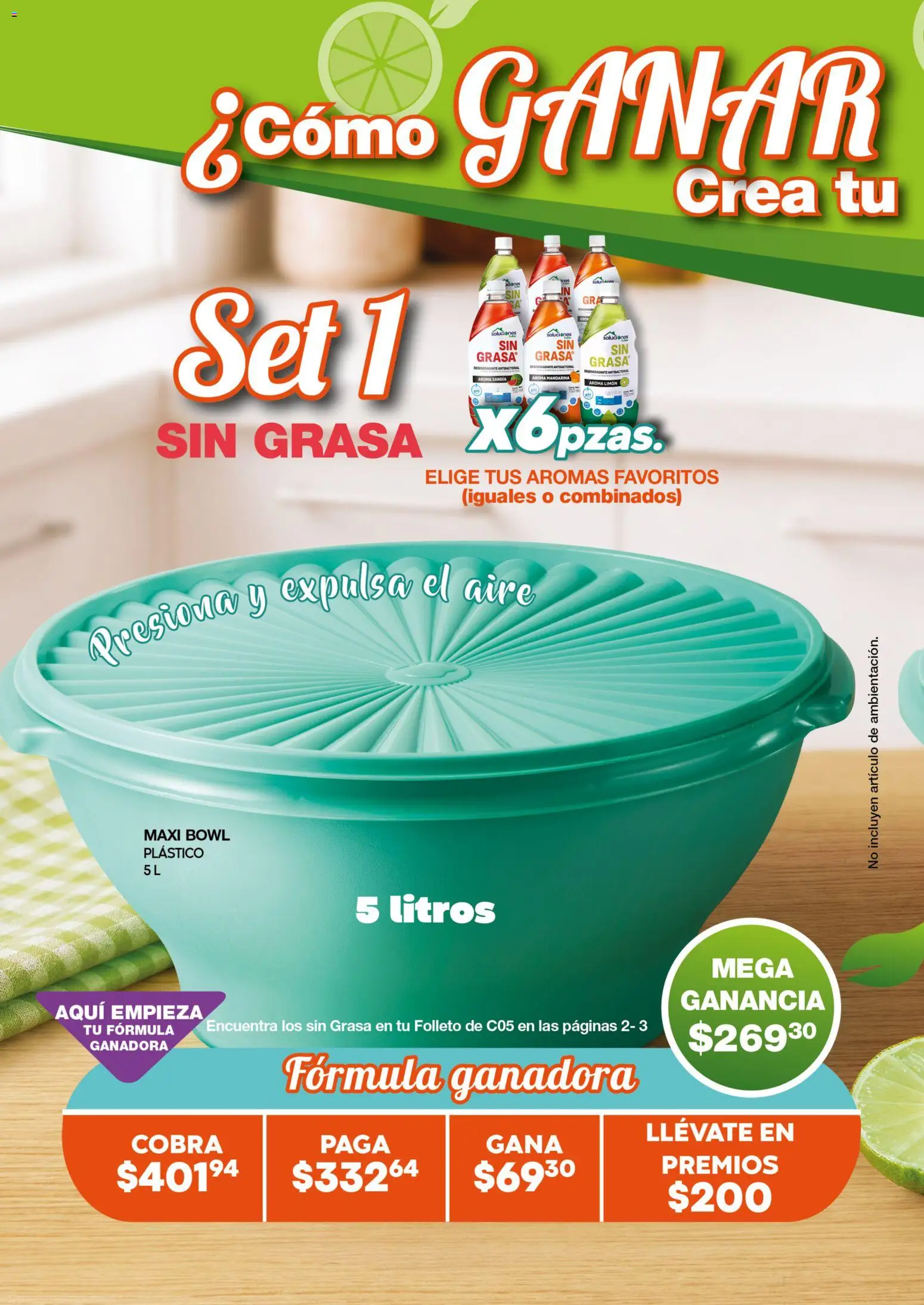 Nuevas ofertas de Fuller válidas en toda la República Mexicana desde el 10.06.2026. ¡Encuentra las mejores ofertas en Fuller Gana Mas 5 2026! | Página: 6 | Productos: Sandía, Limón, Desengrasante, Bowl