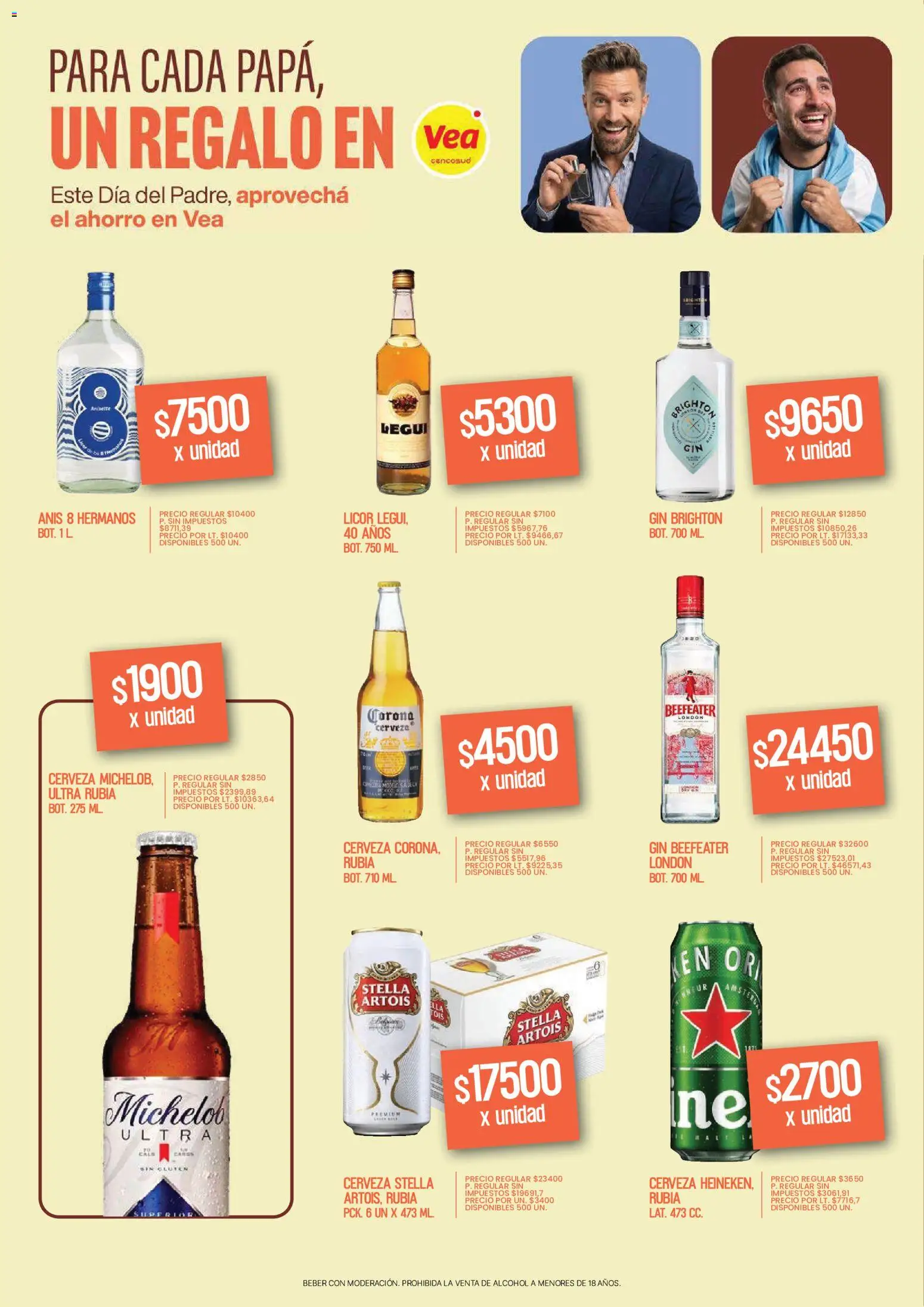 Vea - Volante Especial Dia del Padre │ válido desde el 08.06.2026 | Página: 14 | Productos: Gin, Cerveza