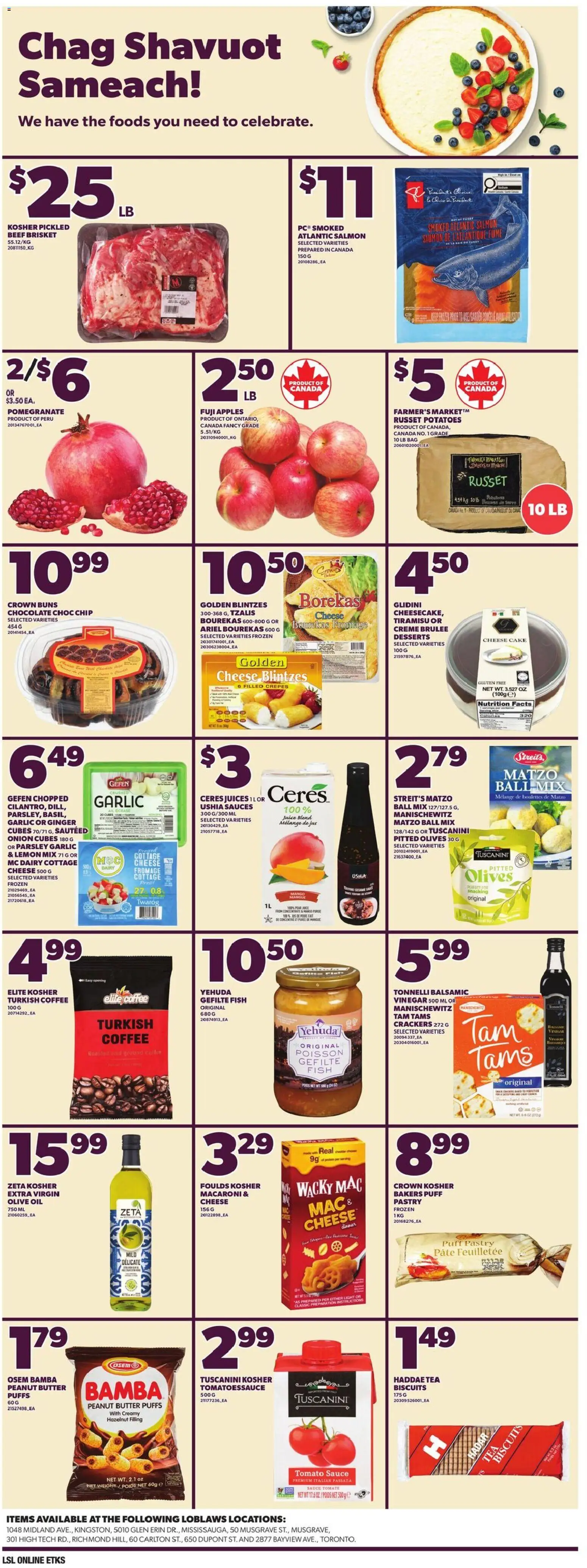 Loblaws flyer valid from 21.05.2026 | Page: 14 | Products: Tea, Bag, Chocolate, Apples