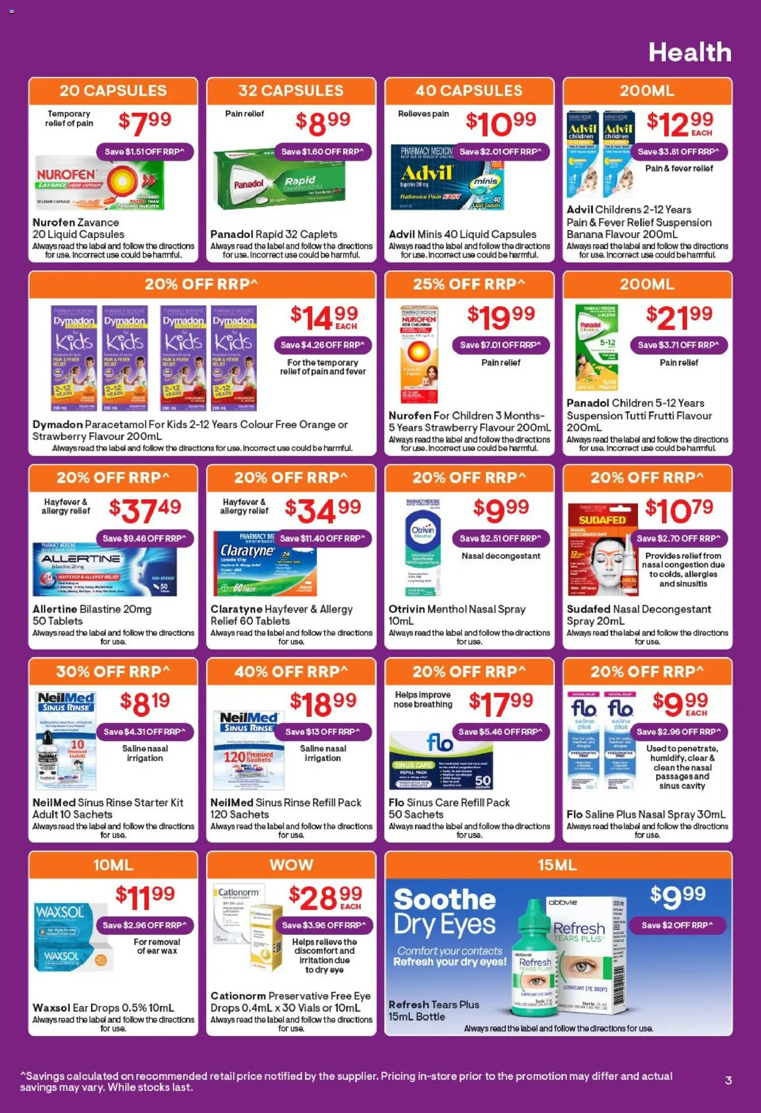 Discount Drug Stores catalogue - valid from 11.06.2026 | Page: 4 | Products: Irrigation, Lubricant, Nasal spray, Allergy