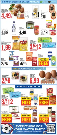 Preview of Mariano's weekly ads valid from 10.06.2026 | Page: 7 | Products: Pizza, Chips, Cream, Spices