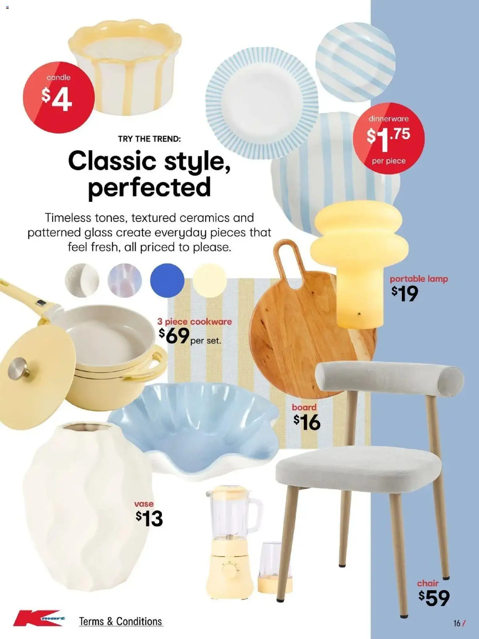 Kmart catalogue - valid from 23/07/2026 | Page: 16 | Products: Chair, Vase, Candle, Portable