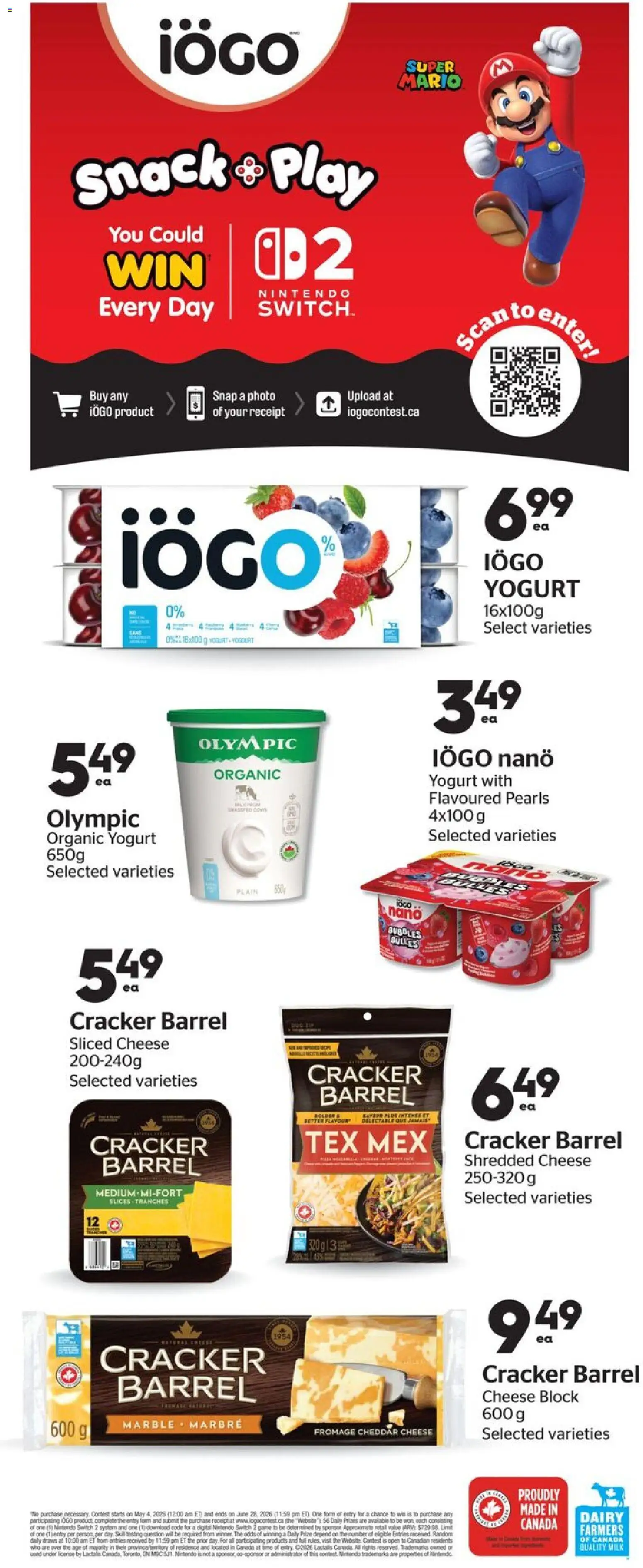 Calgary Co-op flyer valid from 07.05.2026 | Page: 8 | Products: Game, Milk, Cheese, Yogurt