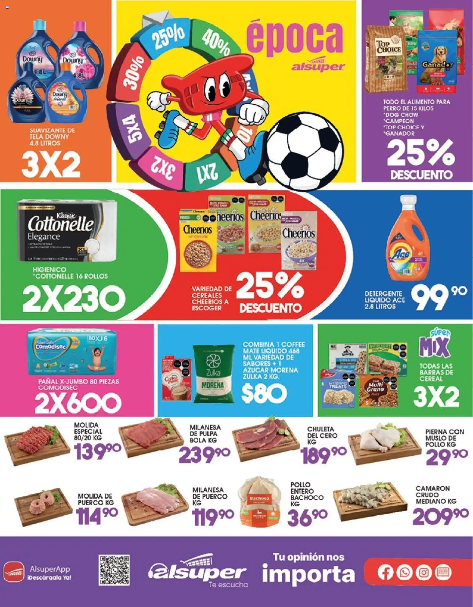 Nuevas ofertas de Alsuper válidas en toda la República Mexicana desde el 26.05.2026. ¡Encuentra las mejores ofertas en Alsuper folleto Chihuahua-Ciudad! | Página: 8 | Productos: Pollo, Detergente, Suavizante, Té