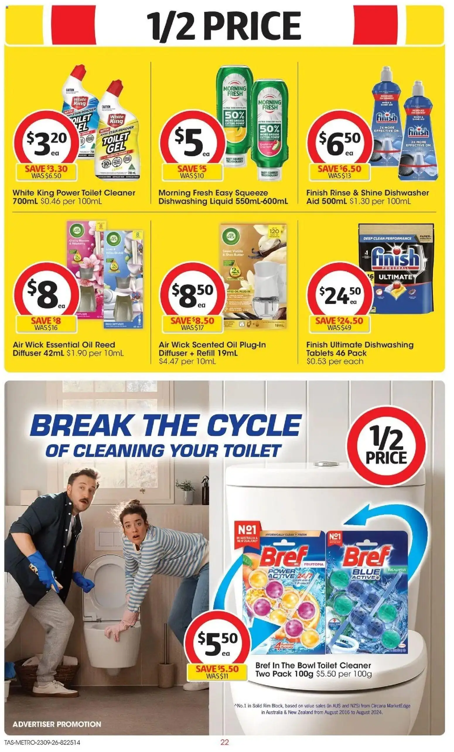﻿Coles catalogue valid from 23/09/2026 > Online Australia | Page: 22 | Products: Butter, Oil, Stain remover, Tablets