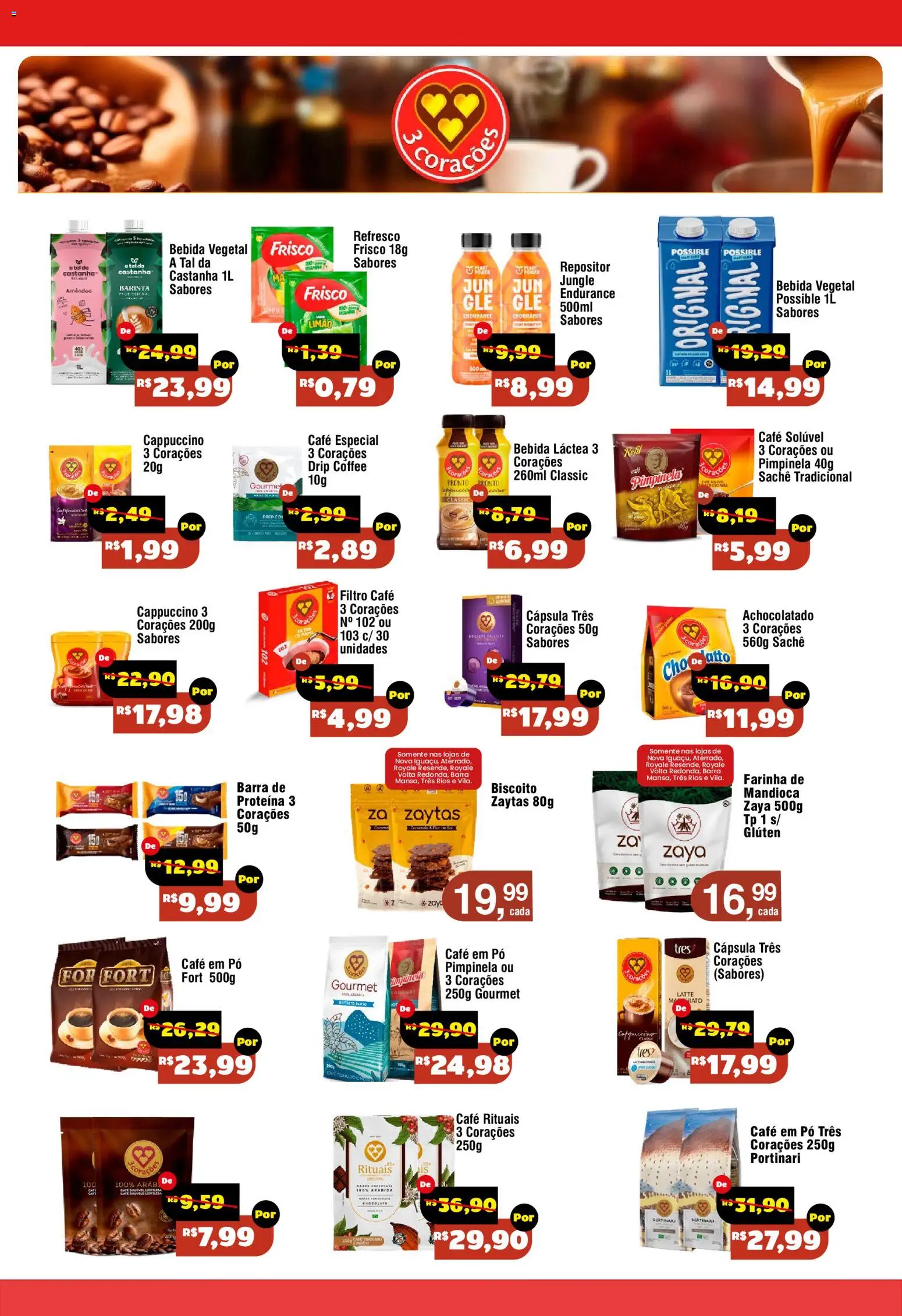 Royal Supermercados Folheto - válido de 22/07/2026 | Página: 11 | Produtos: Frisco, Mandioca, Pó, Café