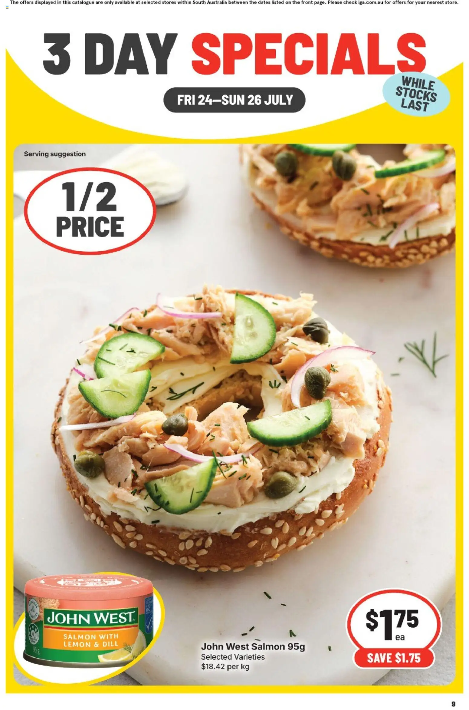 IGA catalogue - valid from 24/07/2026 | Page: 2 | Products: Salmon, Lemon, Dill