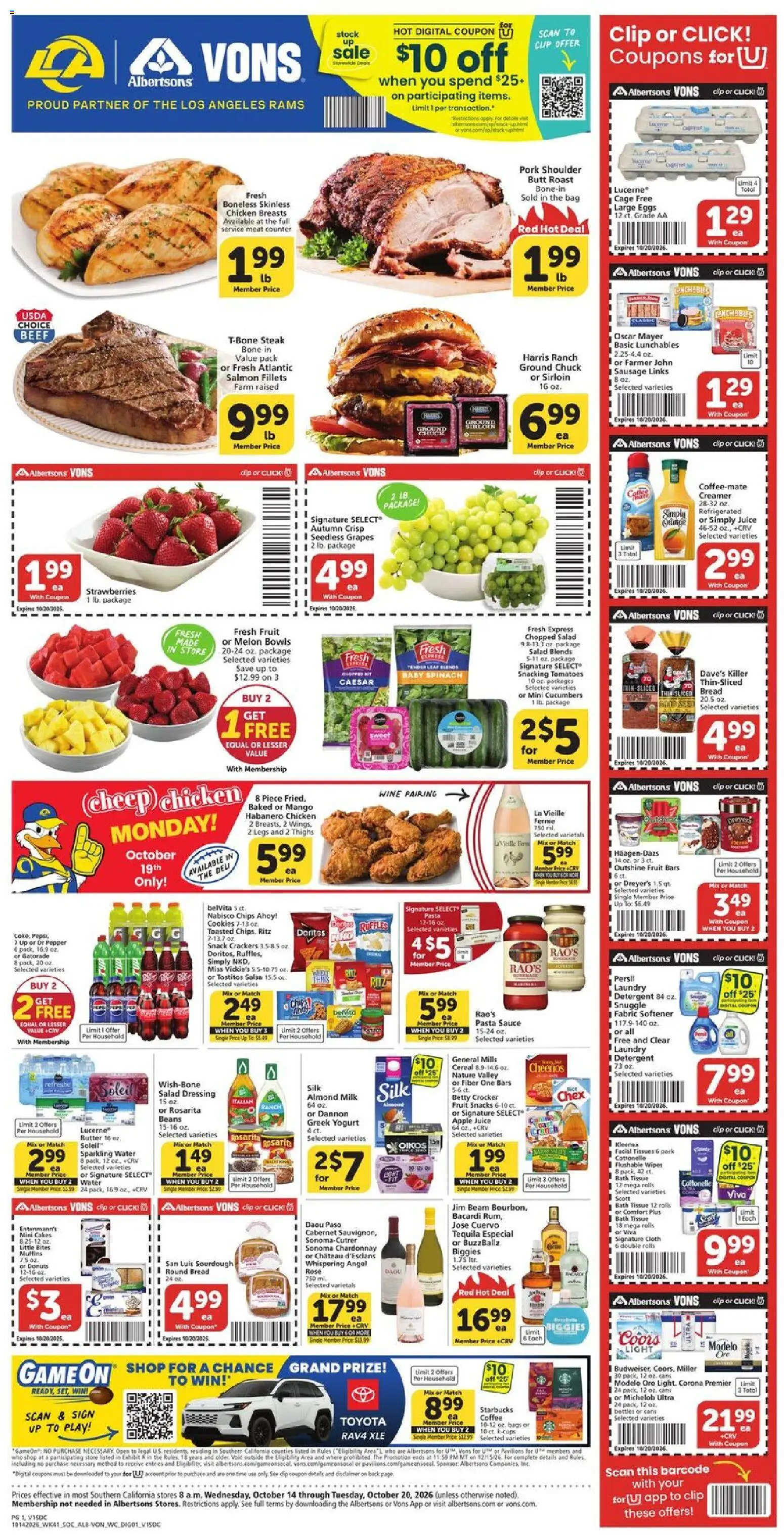 Vons Weekly Ad - valid from 10/14/2026 | Page: 1