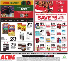 Preview of Acme weekly ads valid from 06/12/2026 | Page: 32 | Products: Water, Sauce, Greens, Bag