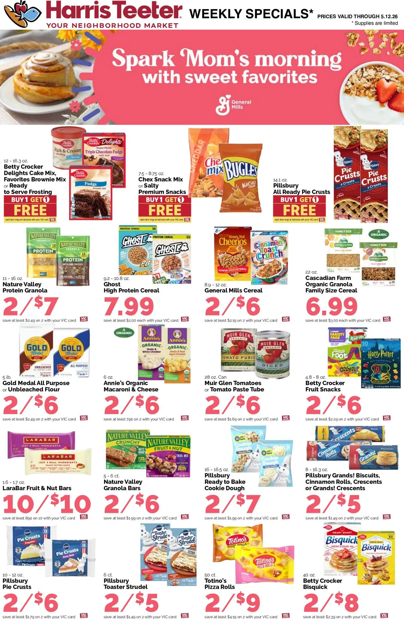 Harris Teeter Weekly Ad - valid from 06.05.2026 | Page: 16 | Products: Butter, Cheese, Chocolate, Pizza