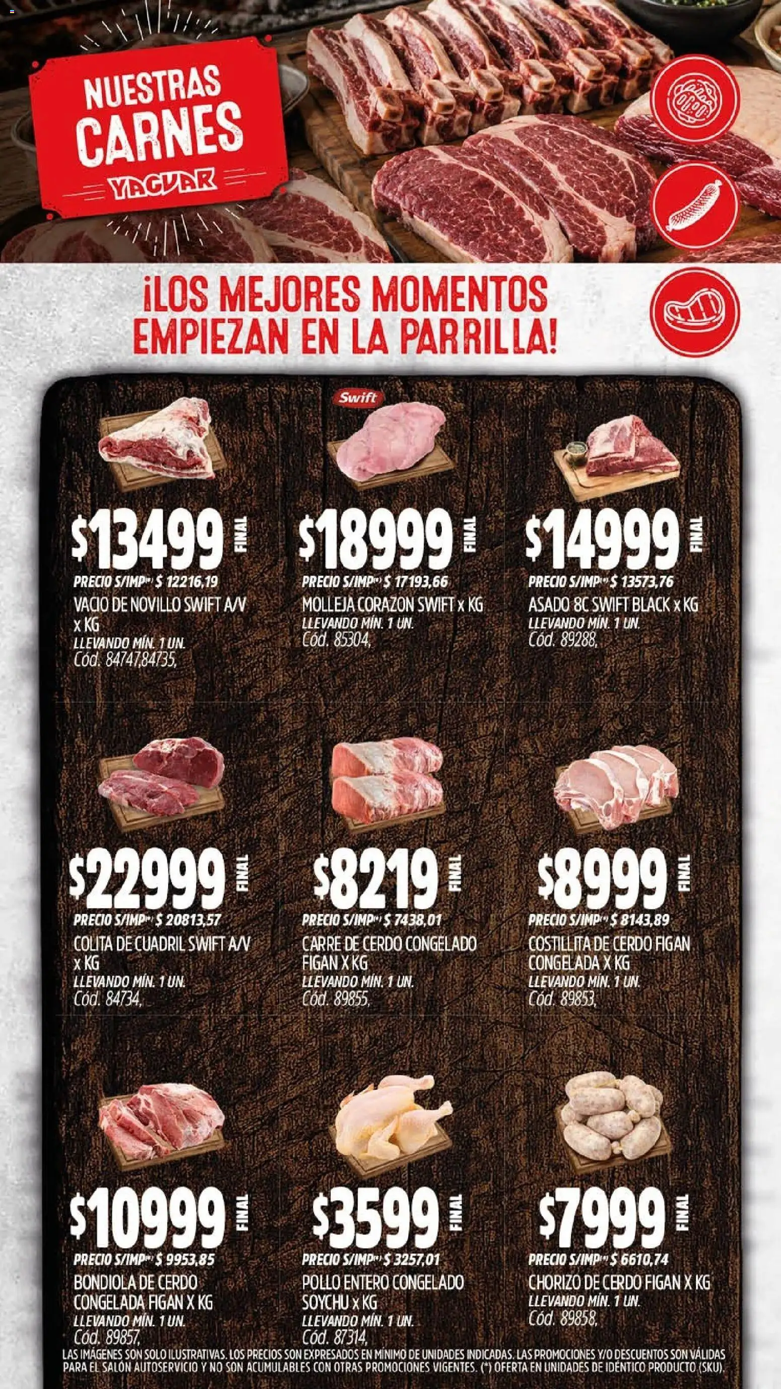 Yaguar - Oferta Semanal Santa Fé │ válido desde el 17/07/2026 | Página: 7 | Productos: Pollo entero, Cuadril, Bondiola de cerdo, Cerdo