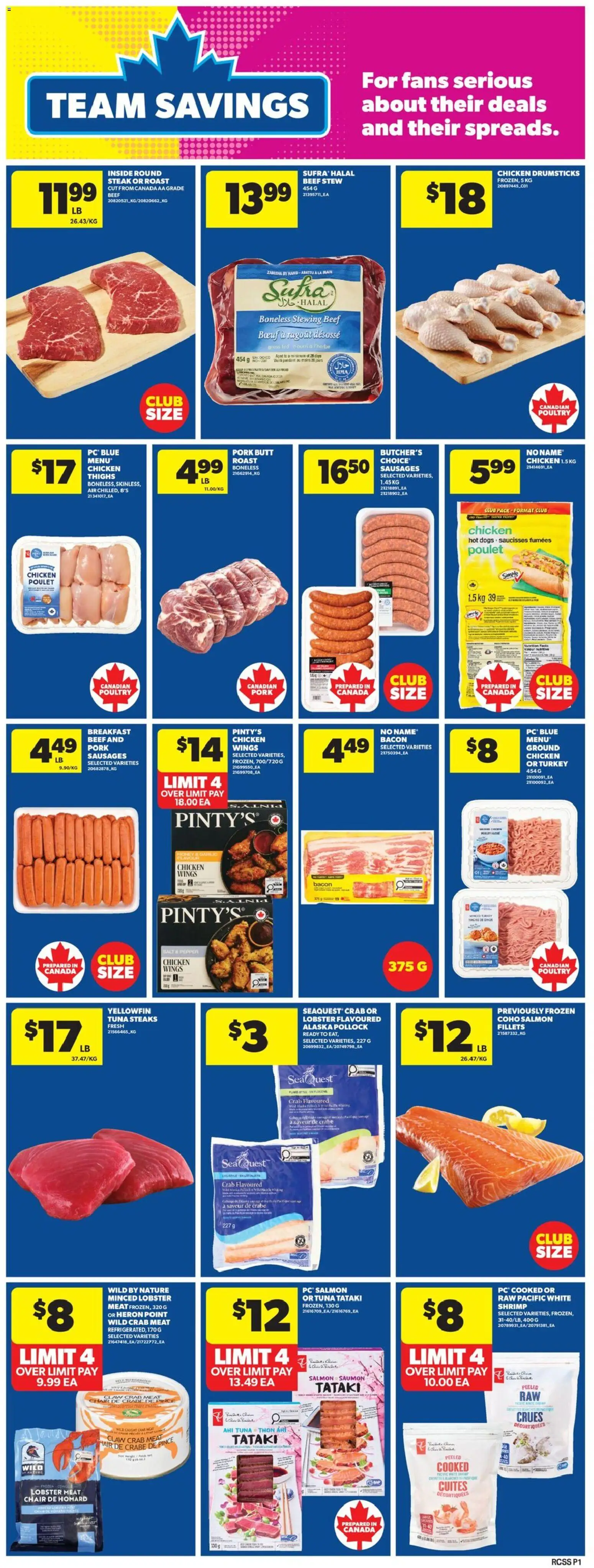 Real Canadian Superstore flyer valid from 28.05.2026 | Page: 17 | Products: Beef, Chicken wings, Chicken, Pork