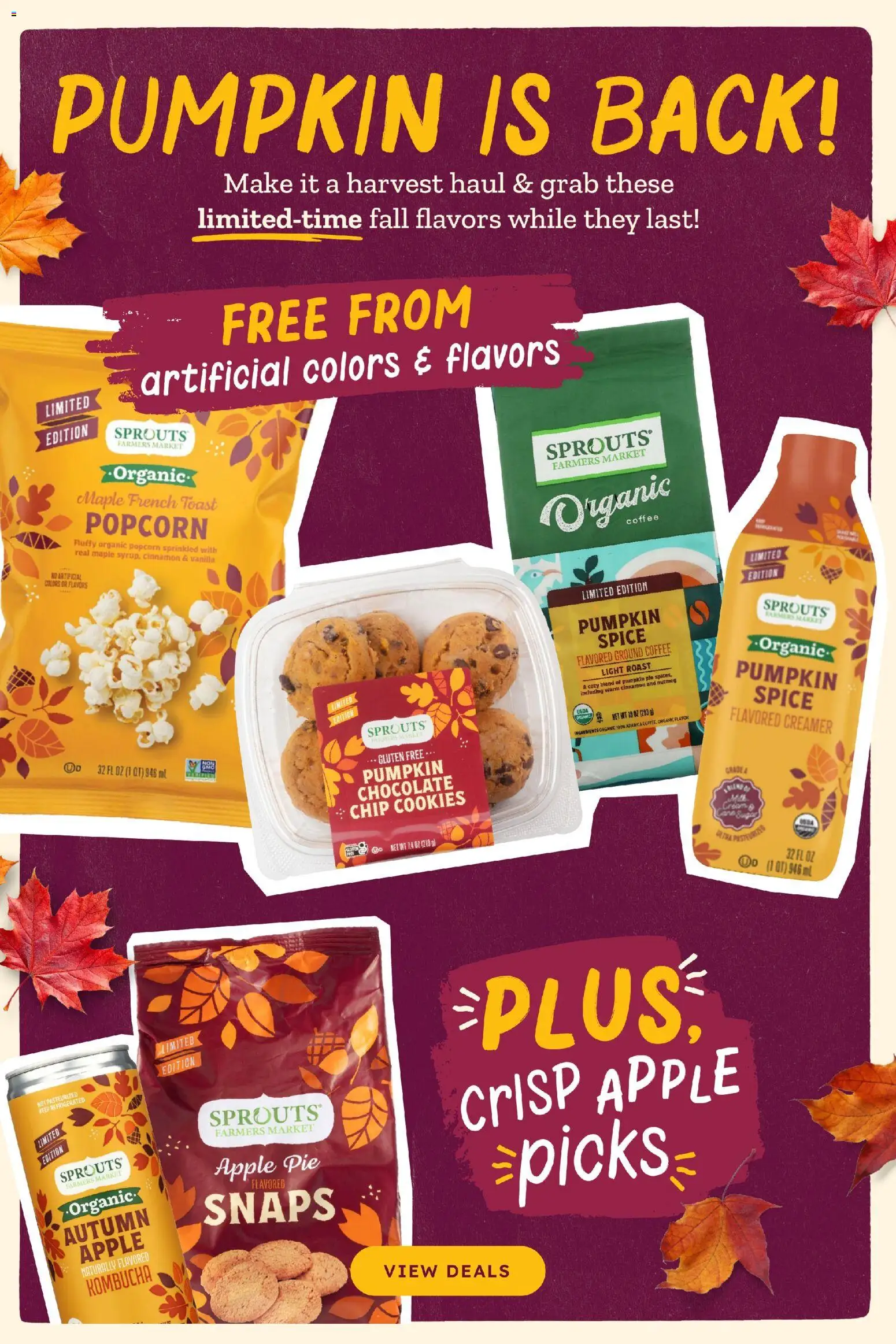 Sprouts Weekly Ad - valid from 09/16/2026 | Page: 6 | Products: Popcorn, Cream, Cookies, Apple Pie