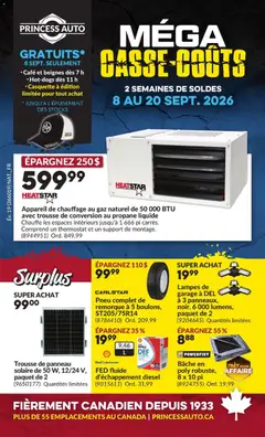 Preview of Princess Auto circulaire - 2 Semaines de Soldes ! from shop Princess Auto valid from Sep 8, 2026