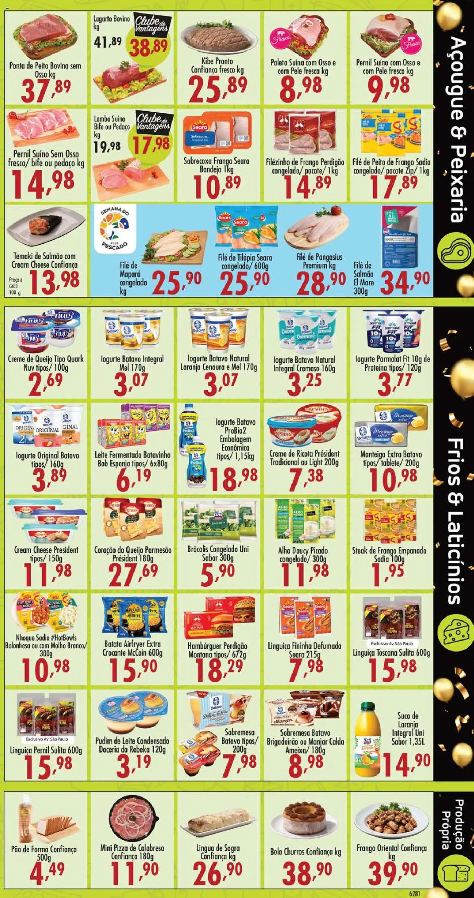 Confiança Folheto - válido de 15/09/2026 | Página: 3 | Produtos: Bolo, Hambúrguer, Batata, Leite fermentado