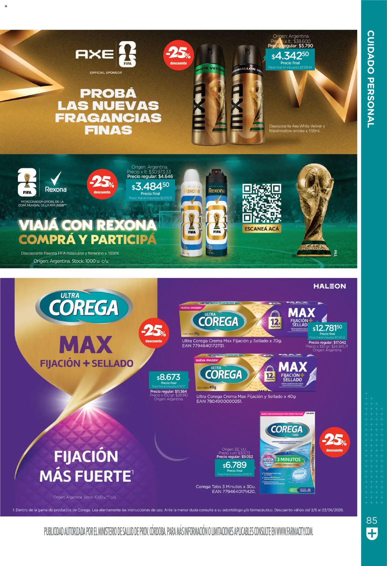 Farmacity catálogo │ válido desde el 02.06.2026 | Página: 85 | Productos: Crema