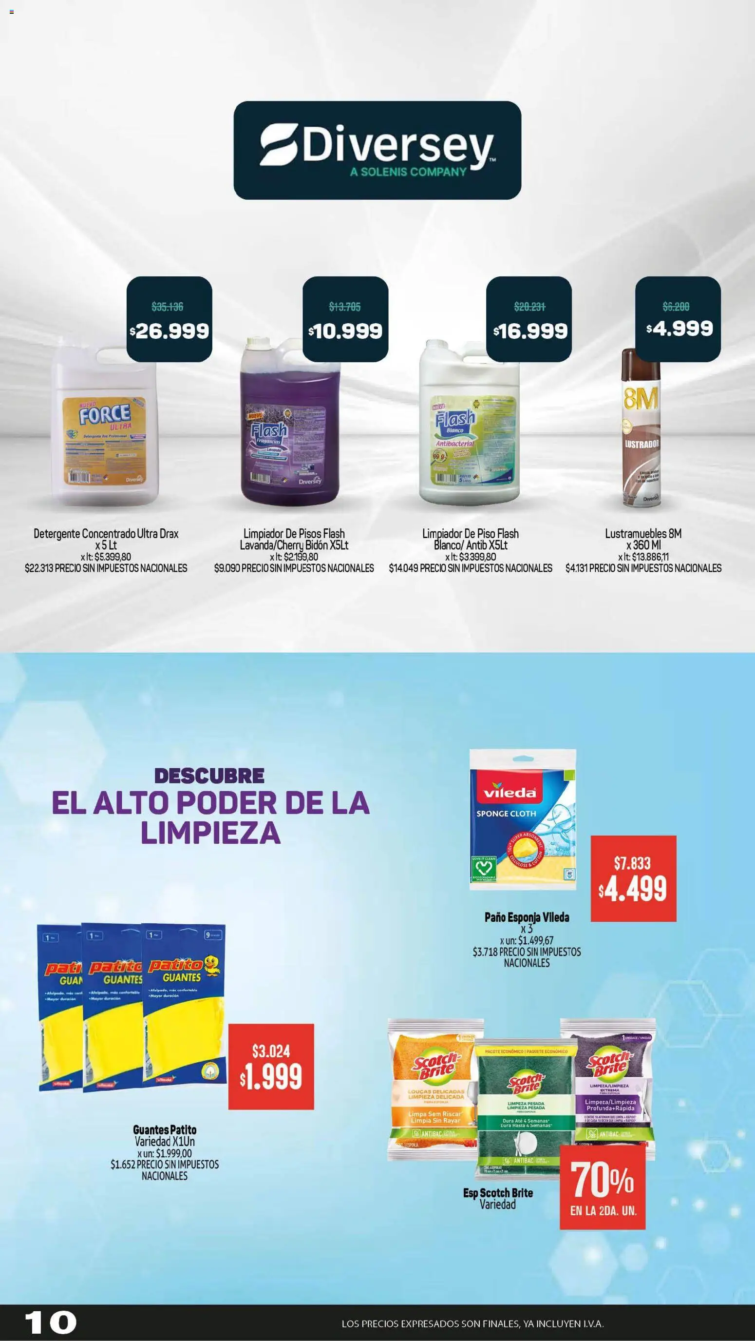 Makro VOLVETE A ILUSIONAR │ válido desde el 16/07/2026 | Página: 10 | Productos: Lustrador, Bidón, Guantes, Limpiador
