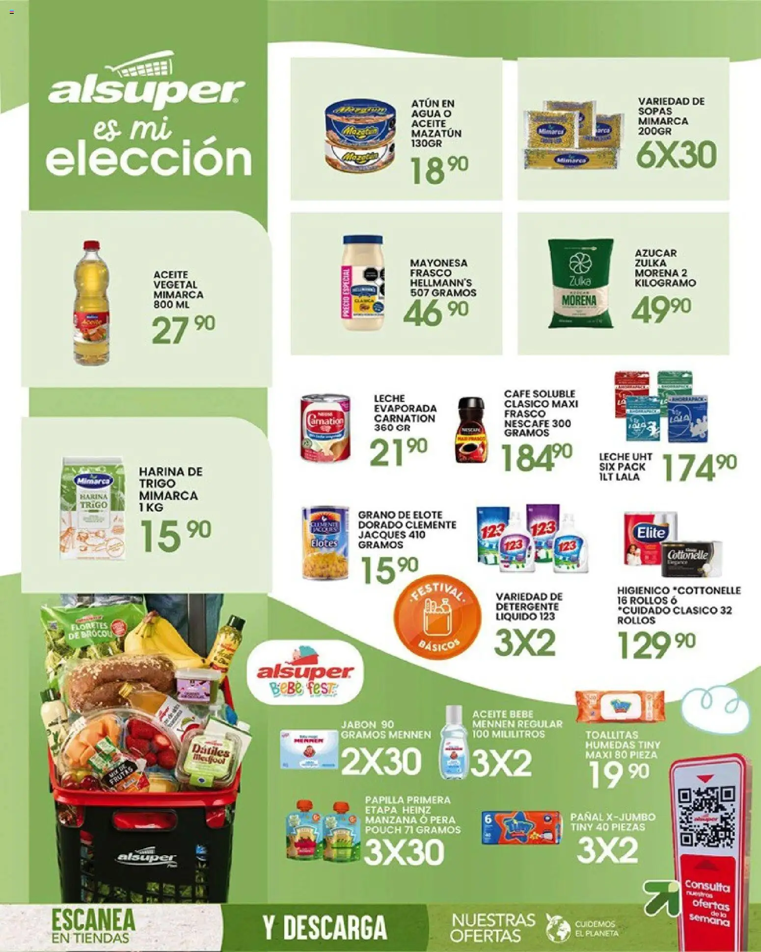 Nuevas ofertas de Alsuper válidas en toda la República Mexicana desde el 01.05.2026. ¡Encuentra las mejores ofertas en Alsuper folleto! | Página: 8 | Productos: Pera, Agua, Toallitas húmedas, Aceite