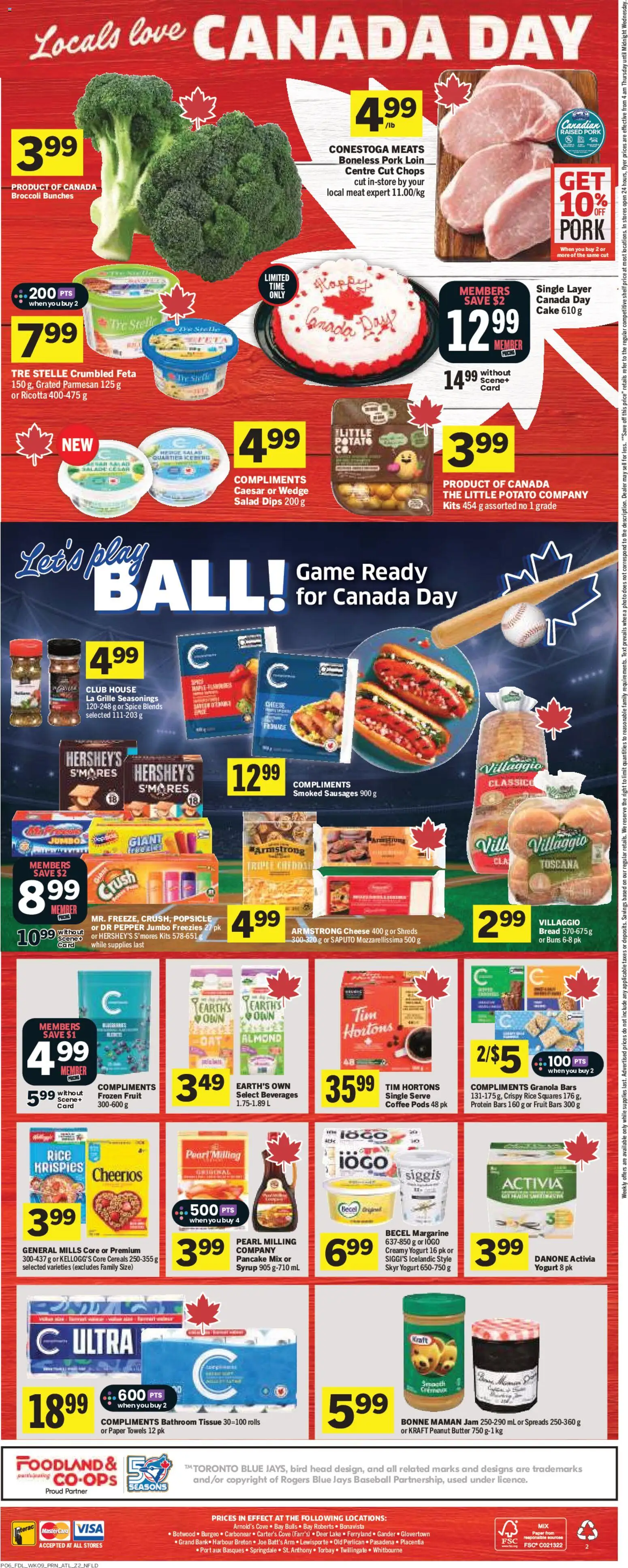 Foodland flyer valid from Jun 25, 2026 | Page: 2 | Products: Rice, Salad, Butter, Pork
