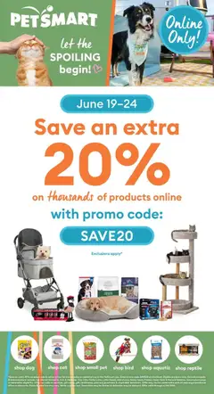 Preview of Petsmart - Weekend Flyer from shop Petsmart valid from 19.06.2026