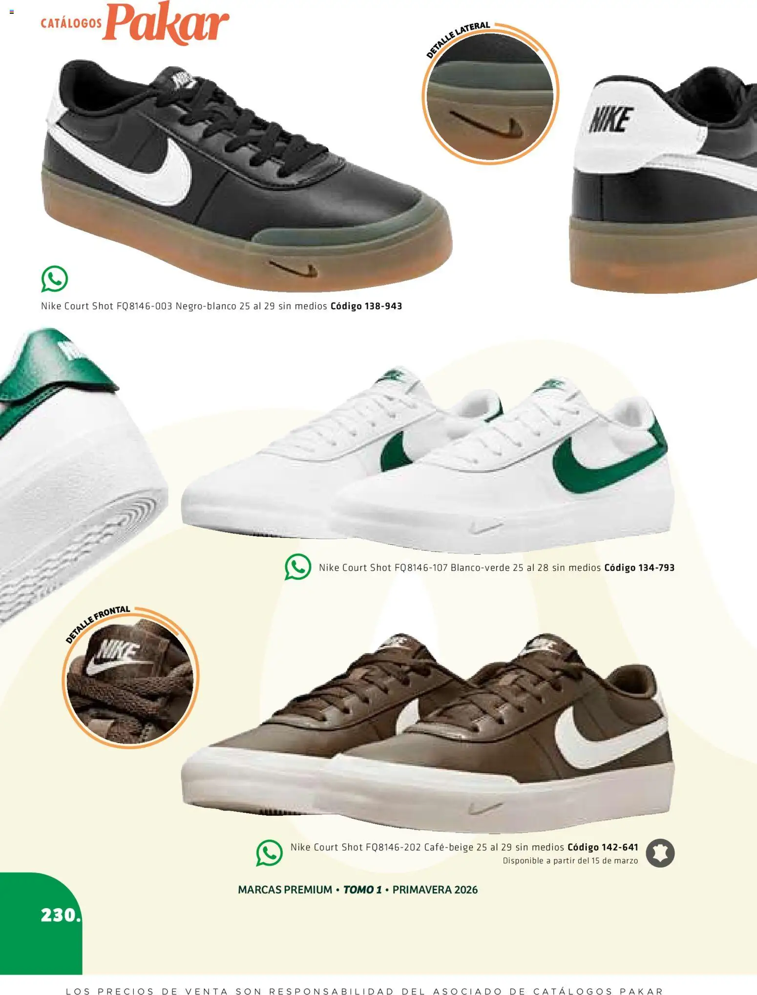 Nuevas ofertas de SC Pakar válidas en toda la República Mexicana desde el 27/02/2026. ¡Encuentra las mejores ofertas en SC Pakar catálogo Premium Men Tomo 1! | Página: 230 | Productos: Shot