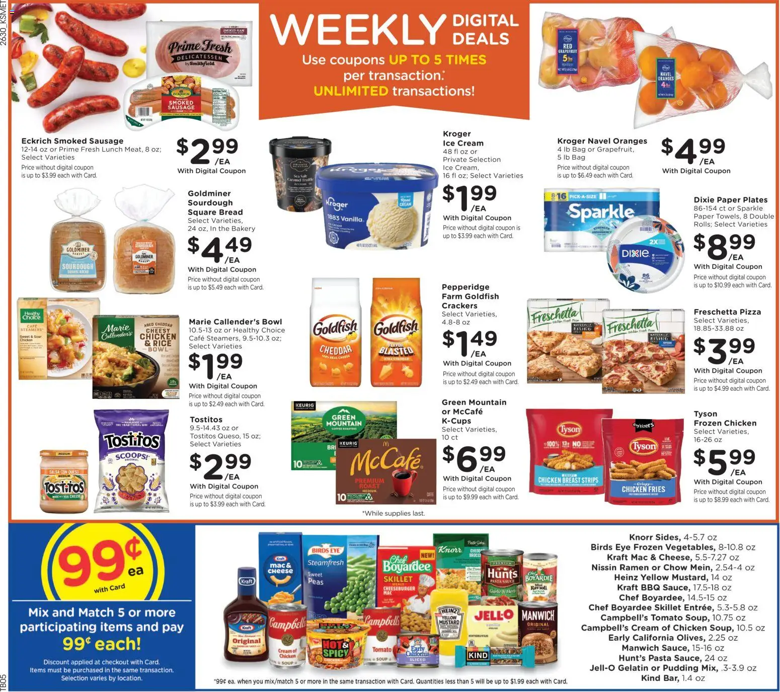 King Soopers Weekly Ad - valid from 08/26/2026 | Page: 2 | Products: Crackers, Bread, Pasta, Cream
