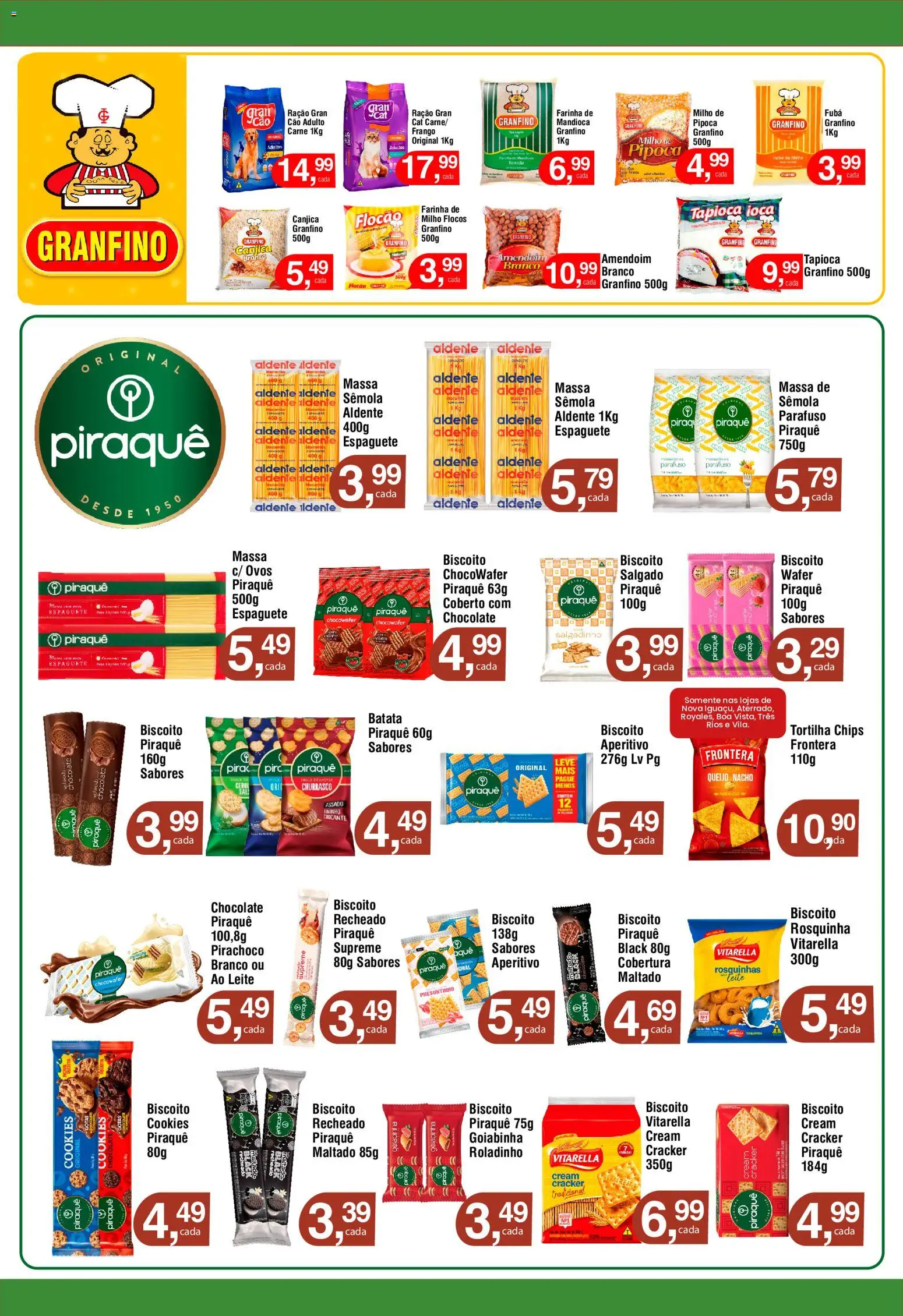 Royal Supermercados Folheto - válido de 15.06.2026 | Página: 7 | Produtos: Espaguete, Biscoito, Batata, Cream cracker