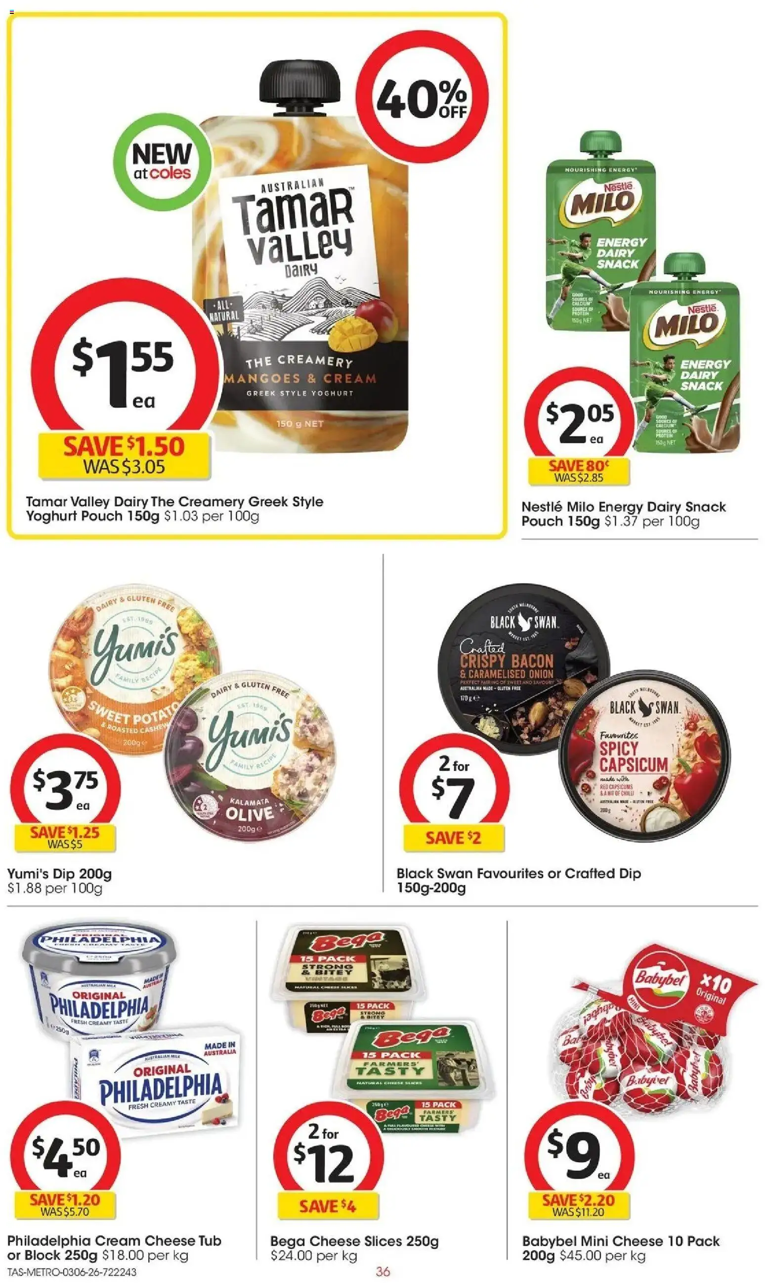 Coles catalogue - valid from 02.06.2026 | Page: 36 | Products: Dairy, Yoghurt, Cream, Chilli