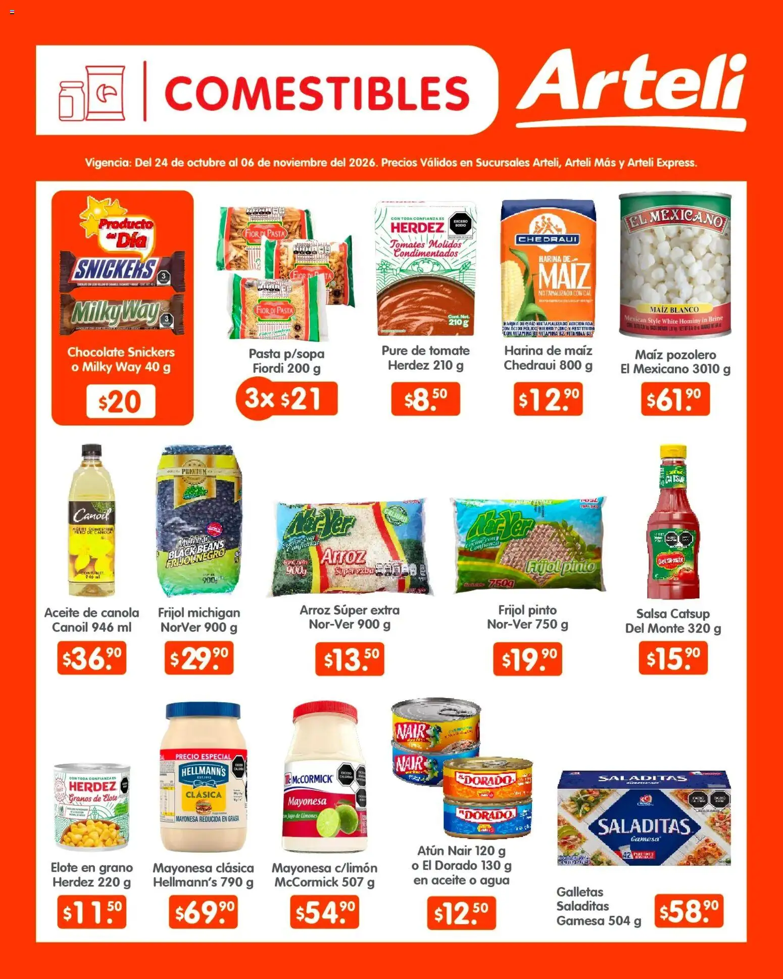 Nuevas ofertas de Arteli válidas en toda la República Mexicana desde el 24/10/2026. ¡Encuentra las mejores ofertas en Arteli folleto Quincenal! | Página: 3