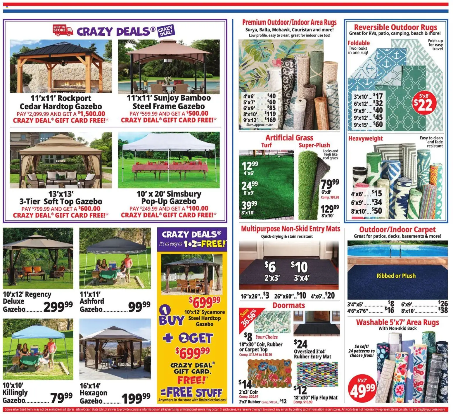 Ocean State Job Lot Weekly Ad - valid from 07/02/2026 | Page: 7 | Products: Carpet