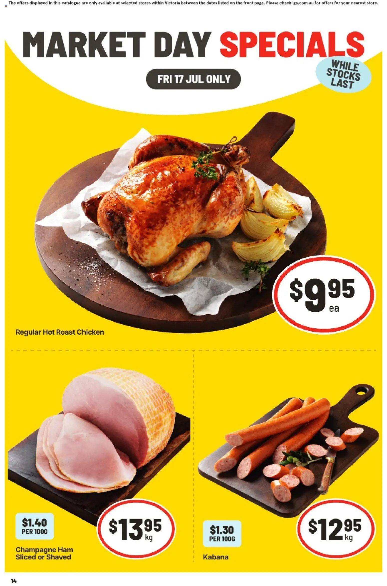 IGA catalogue - valid from 17/07/2026 | Page: 2 | Products: Ham, Chicken