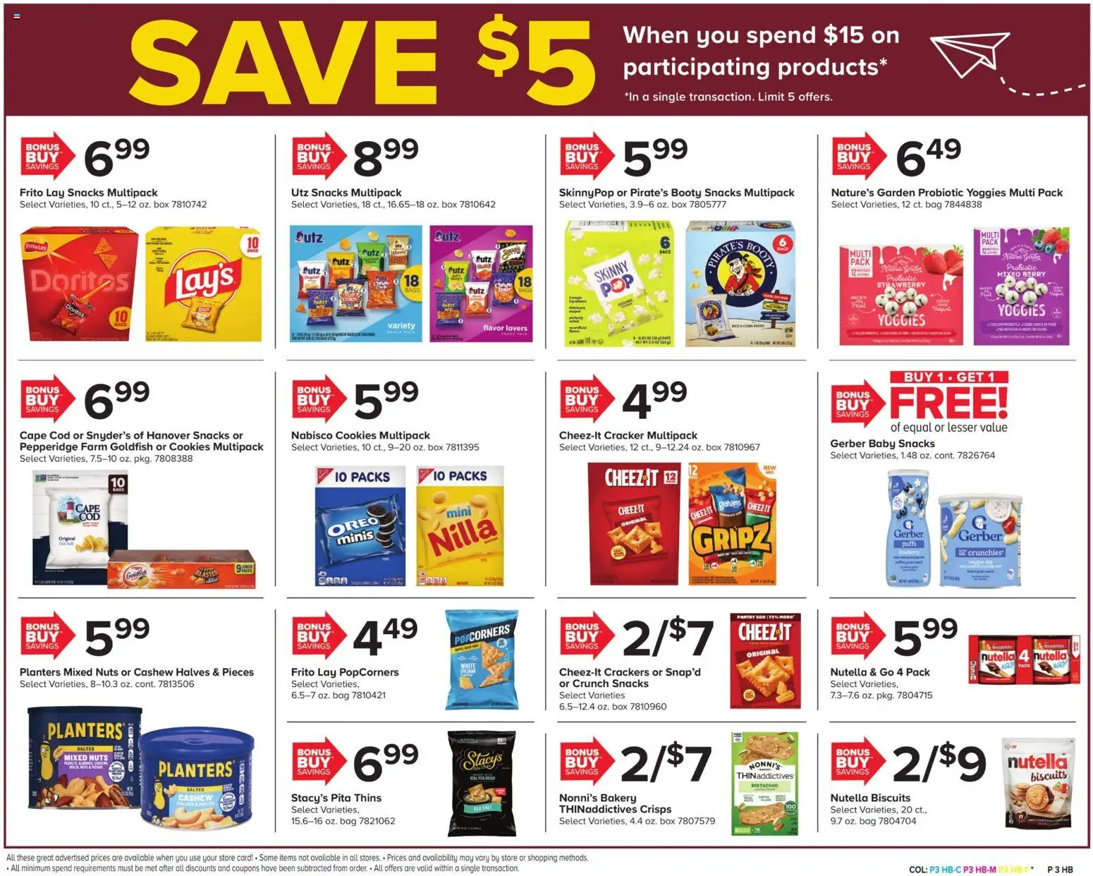 Giant Weekly Ad - valid from 08/14/2026 | Page: 3 | Products: Crackers, Box, Nutella, Snacks