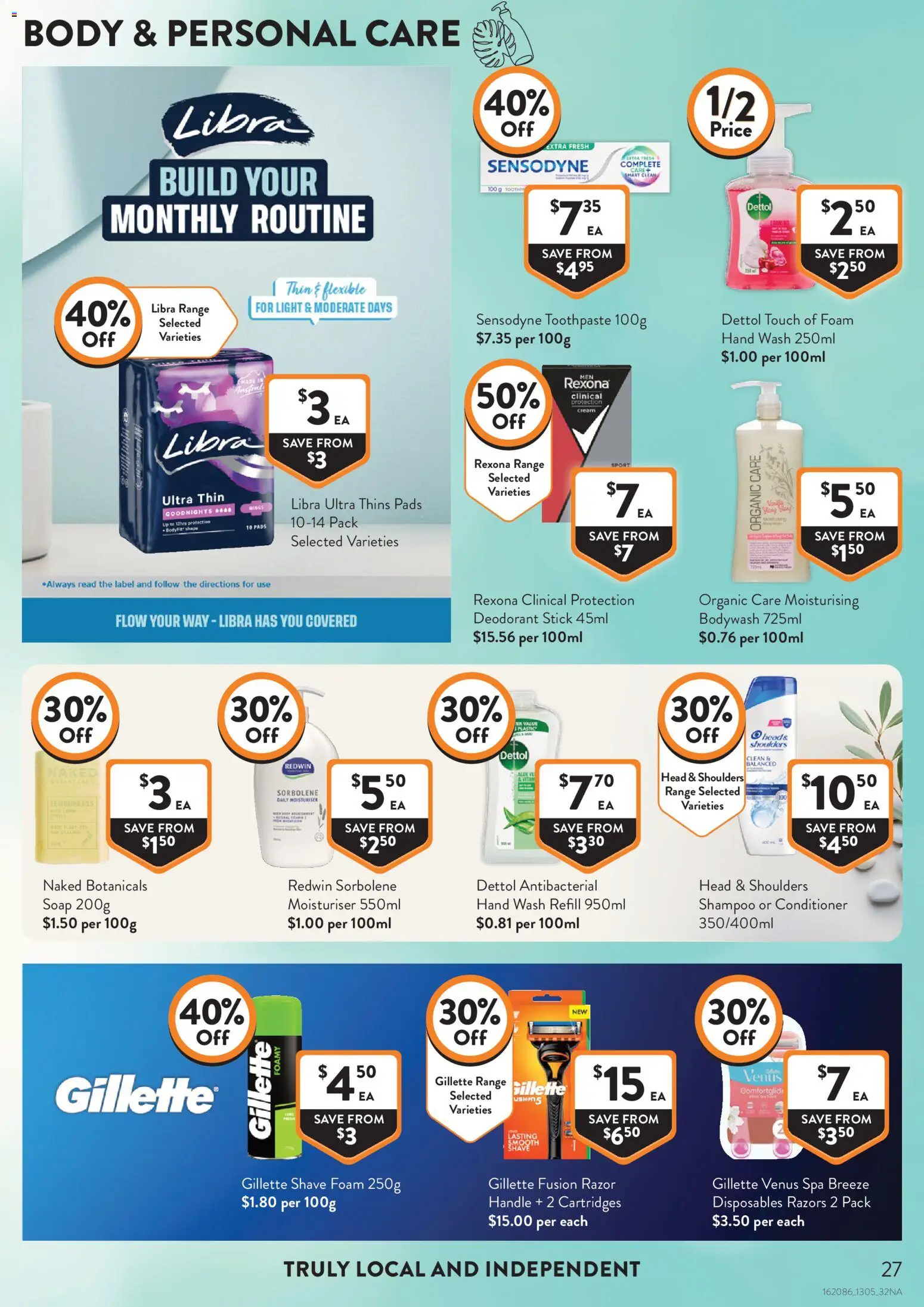 Foodworks catalogue - valid from 13.05.2026 | Page: 27 | Products: Plant, Moisturiser, Razor, Hand wash
