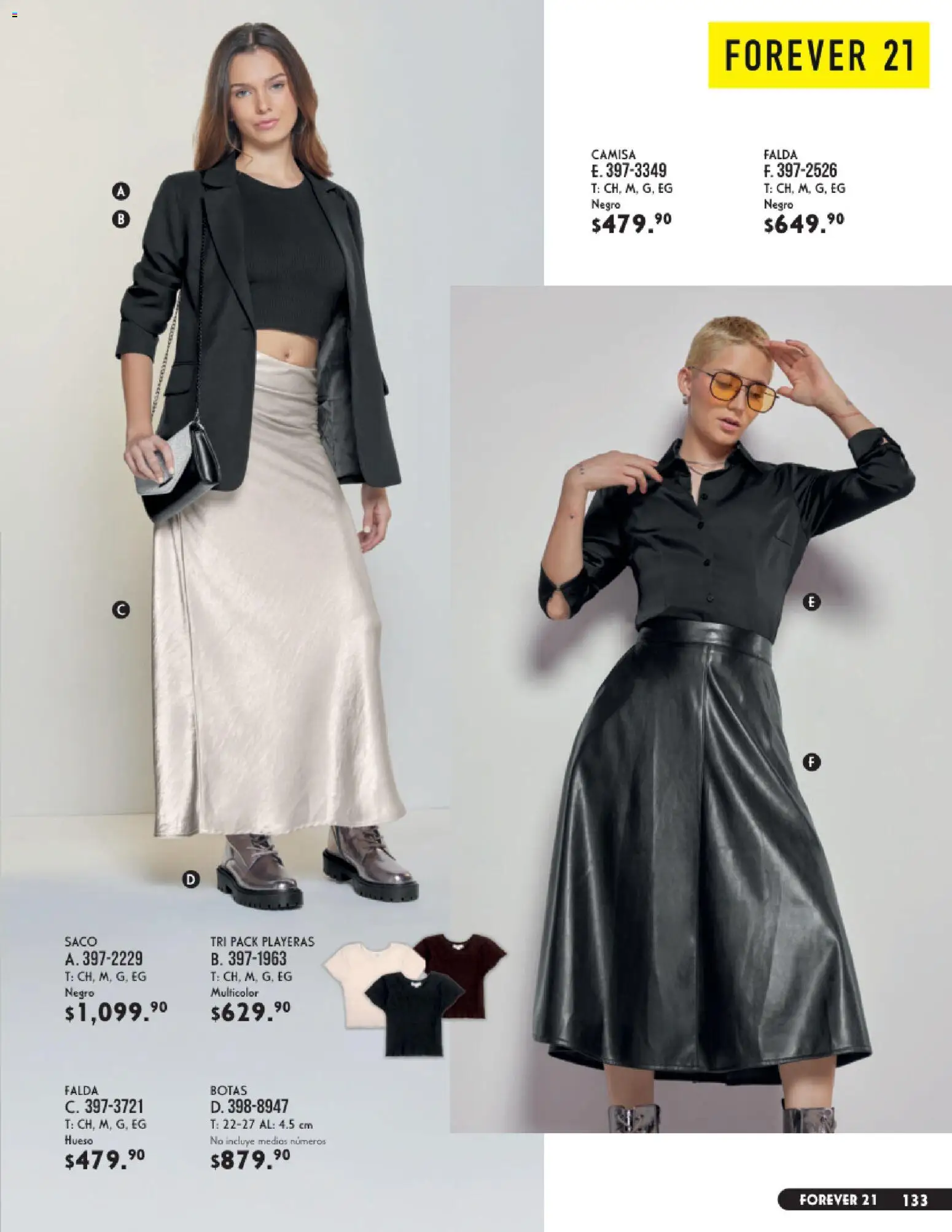 Nuevas ofertas de Andrea válidas en toda la República Mexicana desde el 23/08/2026. ¡Encuentra las mejores ofertas en Andrea catálogo Vestir! | Página: 133 | Productos: Botas, Camisa, Falda