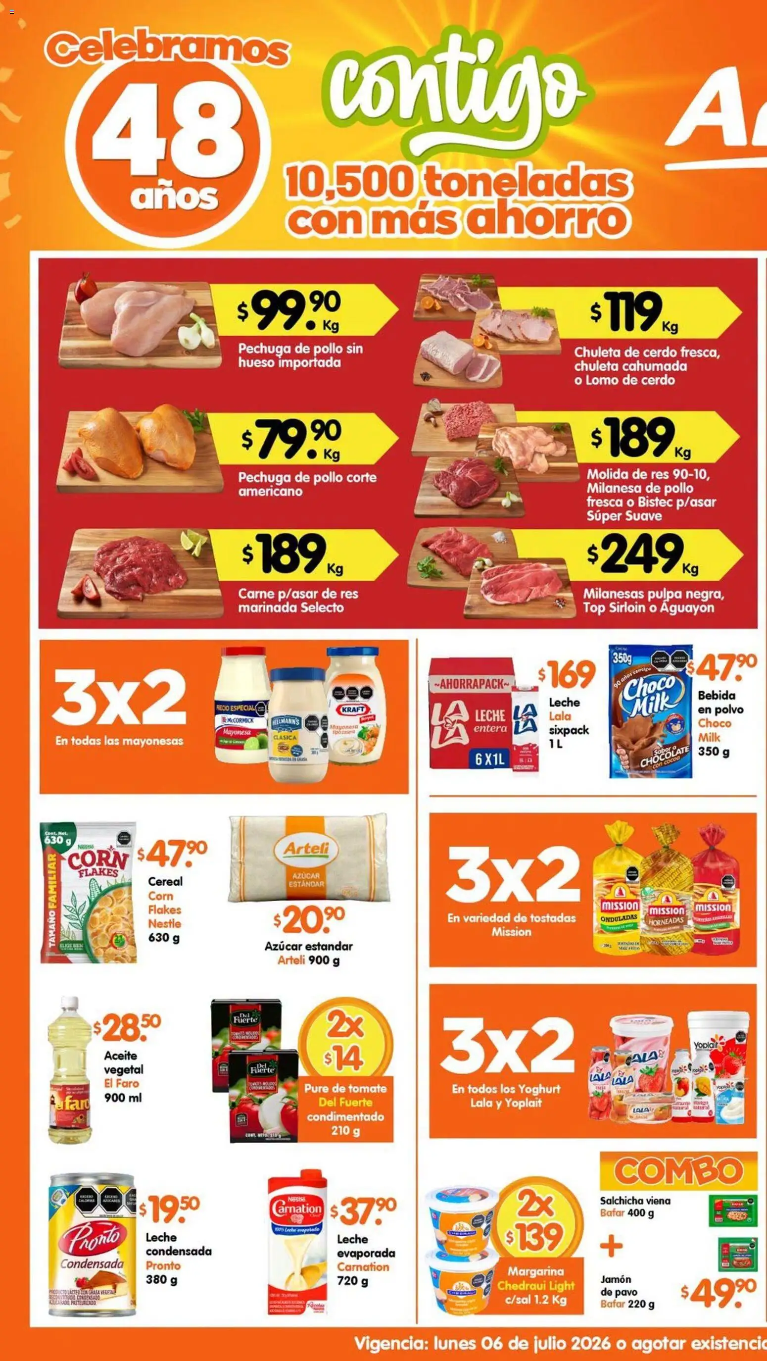 Nuevas ofertas de Arteli válidas en toda la República Mexicana desde el 06/07/2026. ¡Encuentra las mejores ofertas en Arteli folleto! | Página: 1 | Productos: Milanesa, Mayonesa, Pure de Tomate, Top