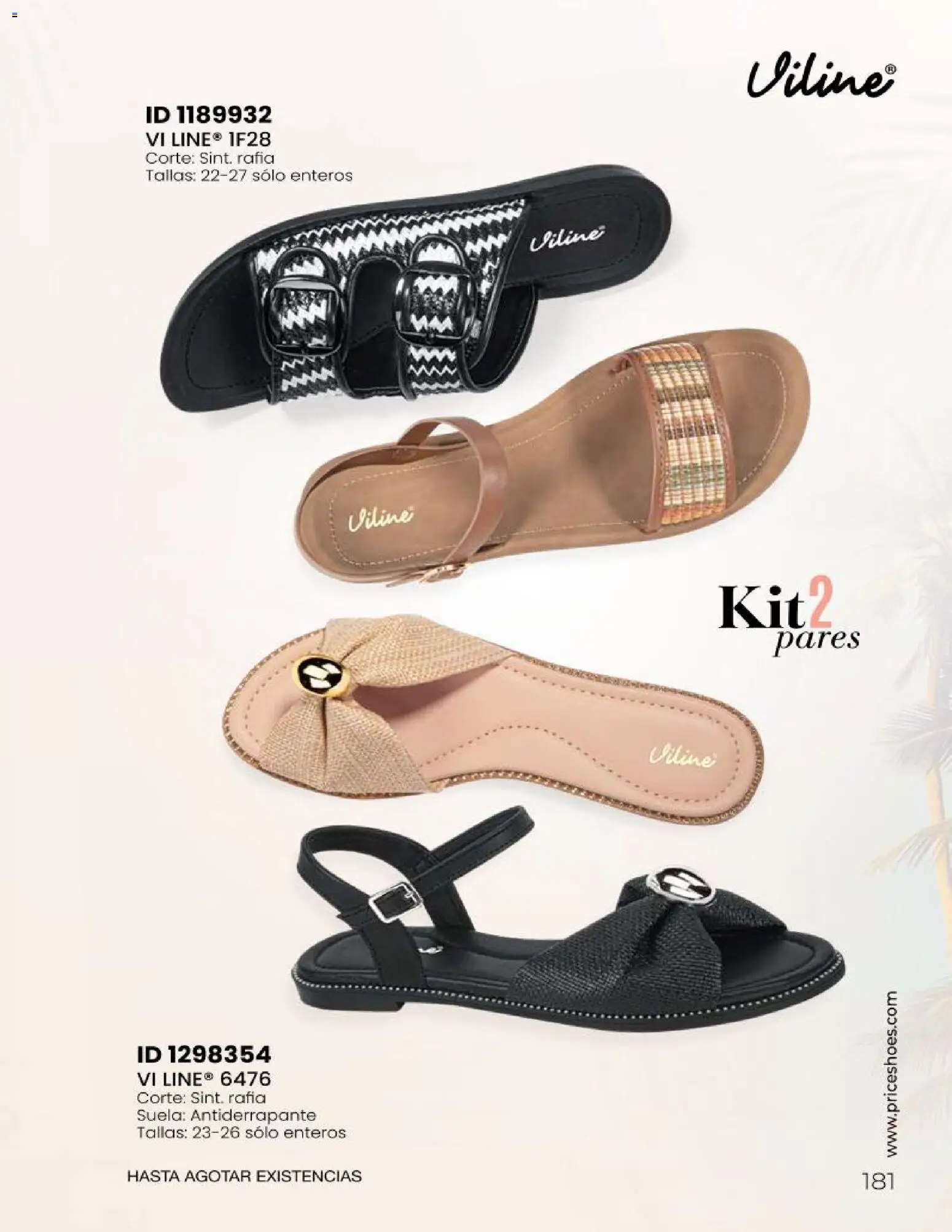Nuevas ofertas de Price Shoes válidas en toda la República Mexicana desde el 23/06/2026. ¡Encuentra las mejores ofertas en Price Shoes catálogo Sandalias 2026! | Página: 181
